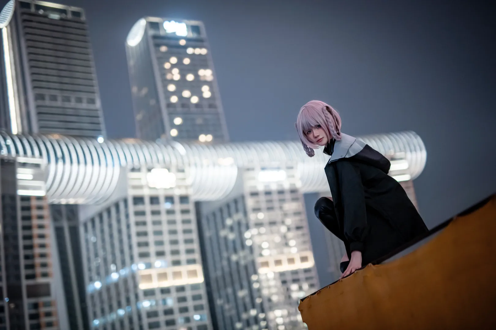 七草荠cos, 彻夜之歌, cosplay正片, 夜景人像摄影, 重庆拍照打卡 - 第4张