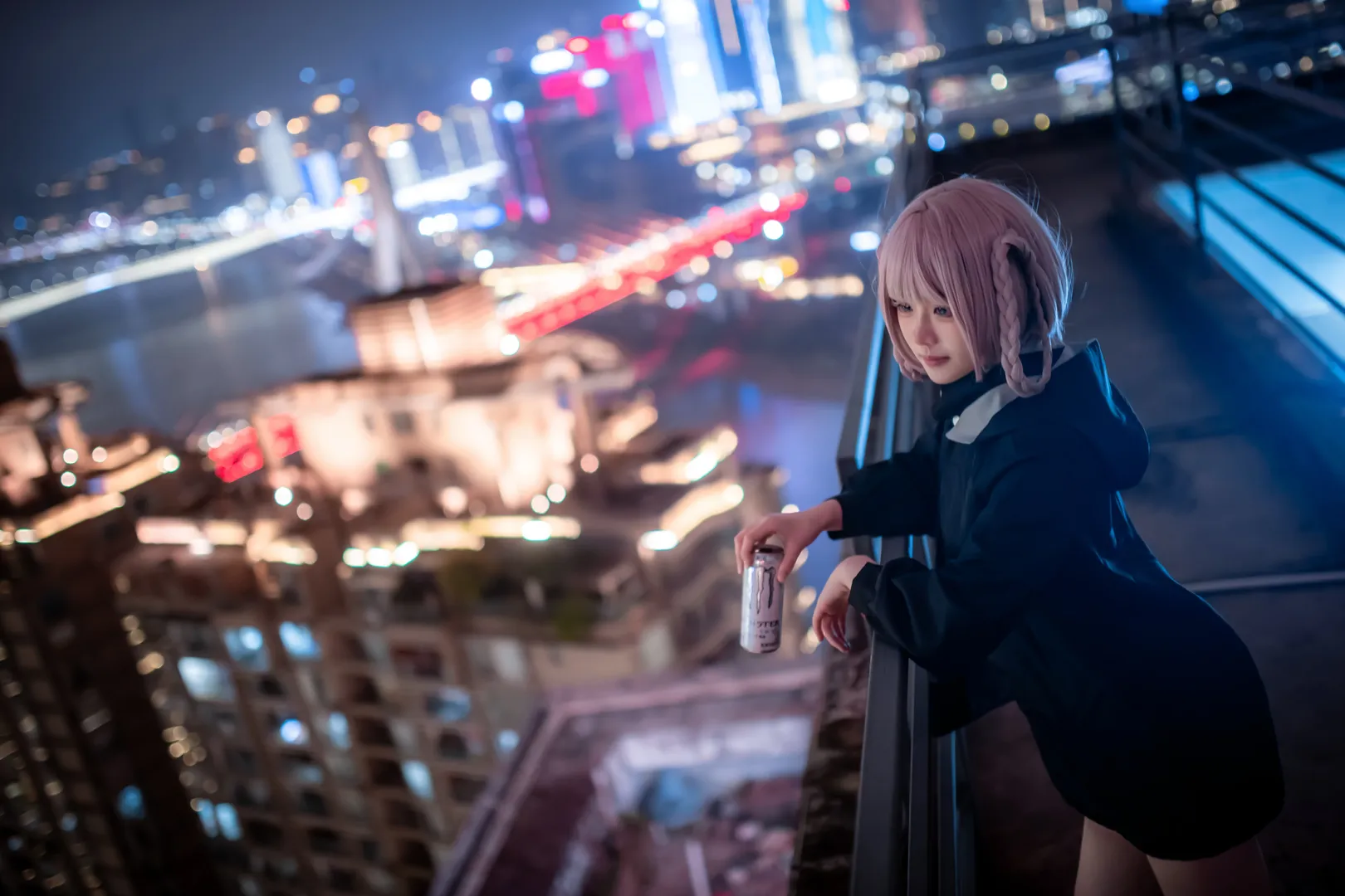 七草荠cos, 彻夜之歌, cosplay正片, 夜景人像摄影, 重庆拍照打卡 - 第5张