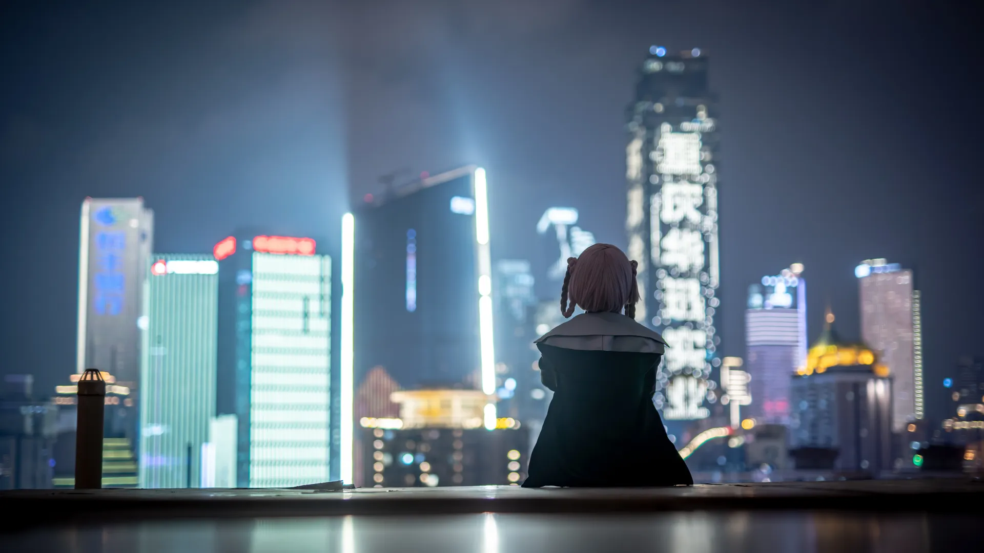 七草荠cos, 彻夜之歌, cosplay正片, 夜景人像摄影, 重庆拍照打卡 - 第6张
