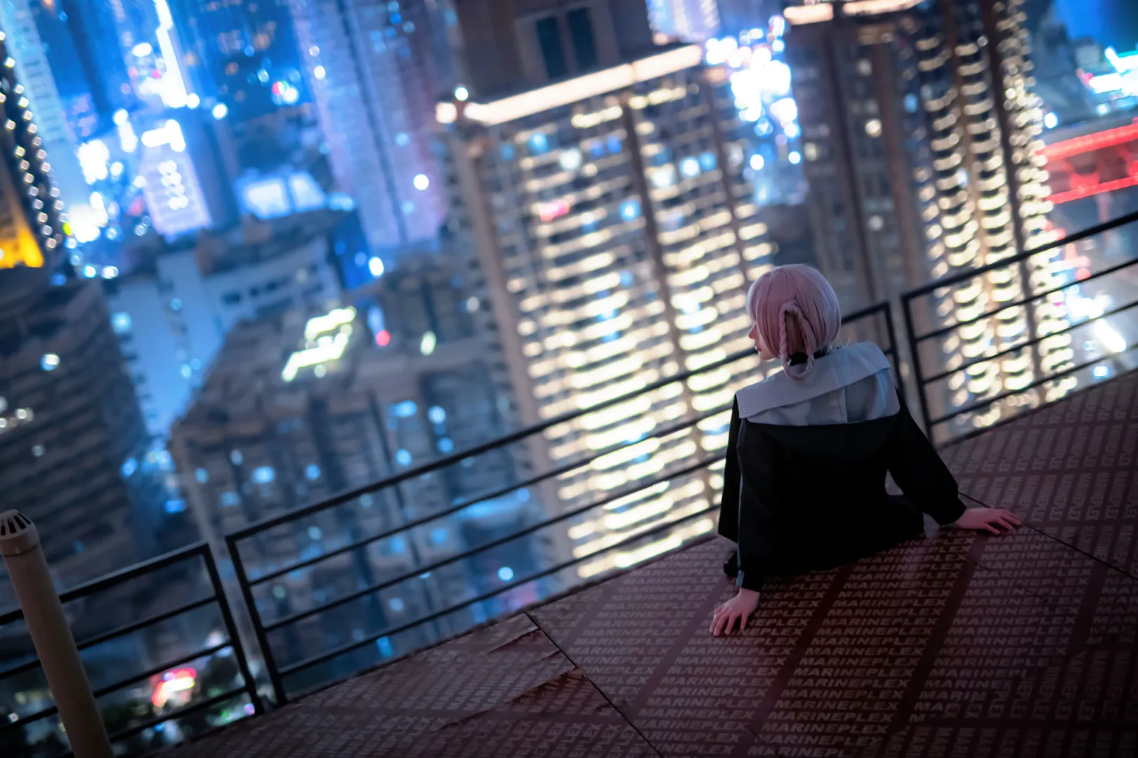 七草荠cos, 彻夜之歌, cosplay正片, 夜景人像摄影, 重庆拍照打卡 - 第8张