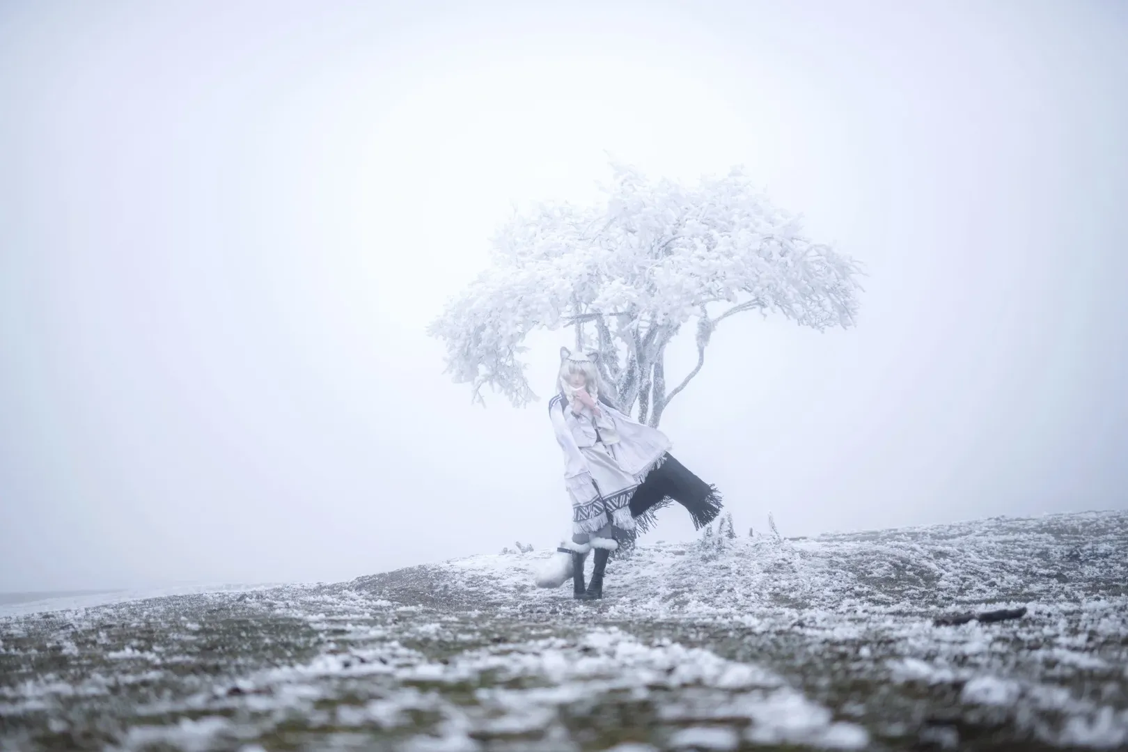 二次元摄影, 初雪cos, 明日方舟, 重庆约拍, 雪景cos - 第2张