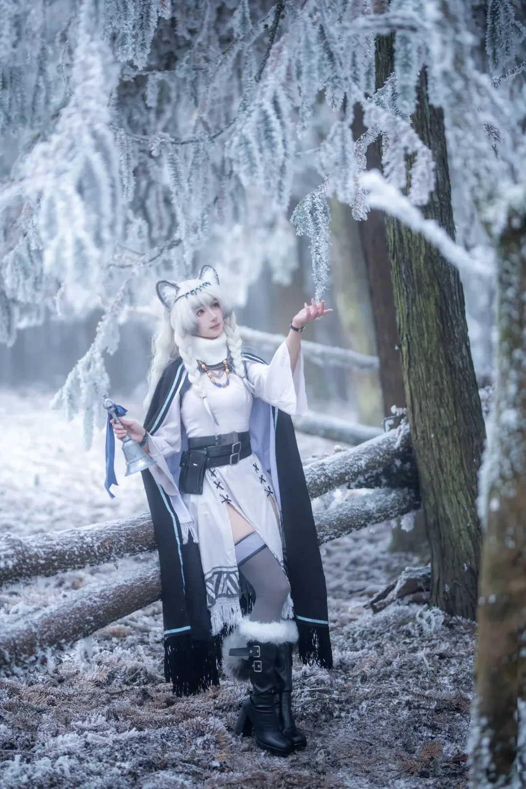二次元撮影, 初雪 コスプレ, アークナイツ, 重慶撮影募集, 雪景色コスプレ