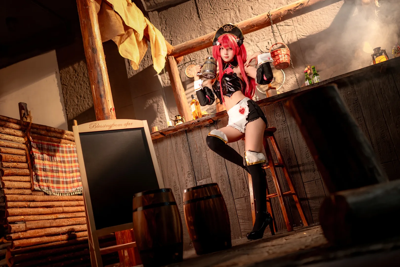 马斯特cos, cosplay正片, nikke, 尼康线下摄影, 复古酒馆 - 第4张