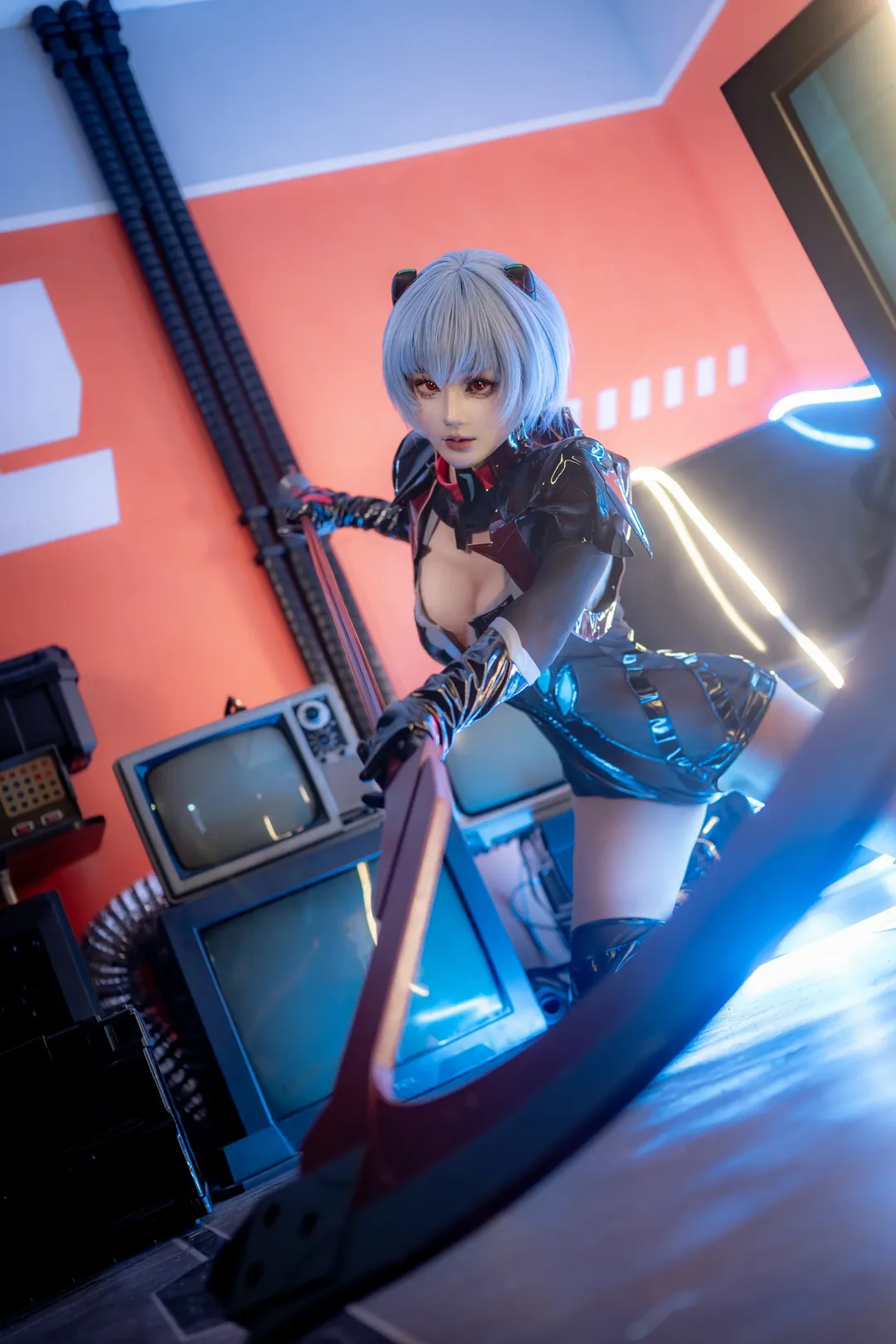 Anime-style photography, Rei Ayanami cosplay, Neon Genesis Evangelion, Chongqing photography, Mechanical style photoshoot - Image 6