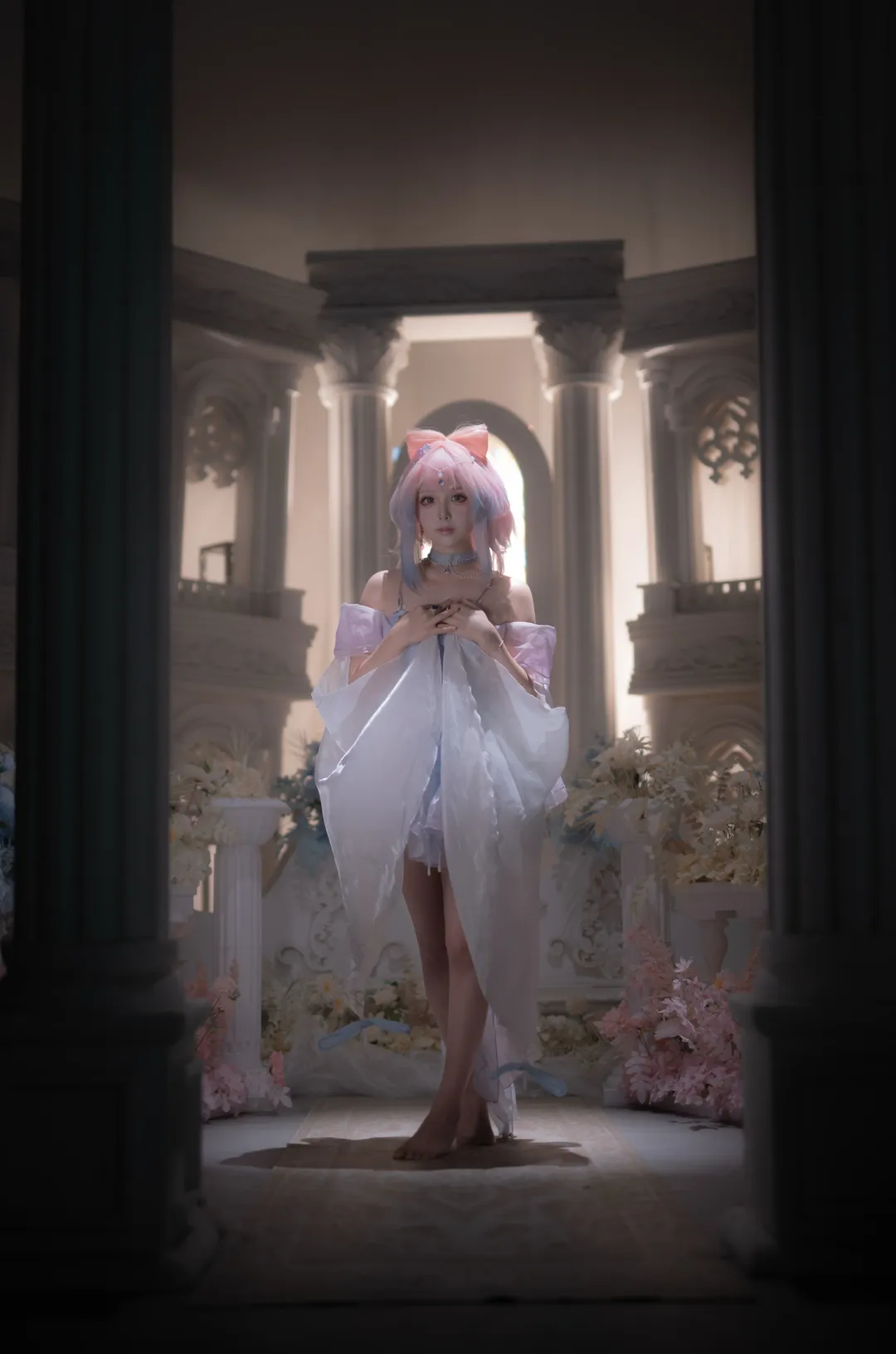 原神, 二次元摄影, 珊瑚宫心海cos, cosplay正片, 教堂氛围写真 - 第7张