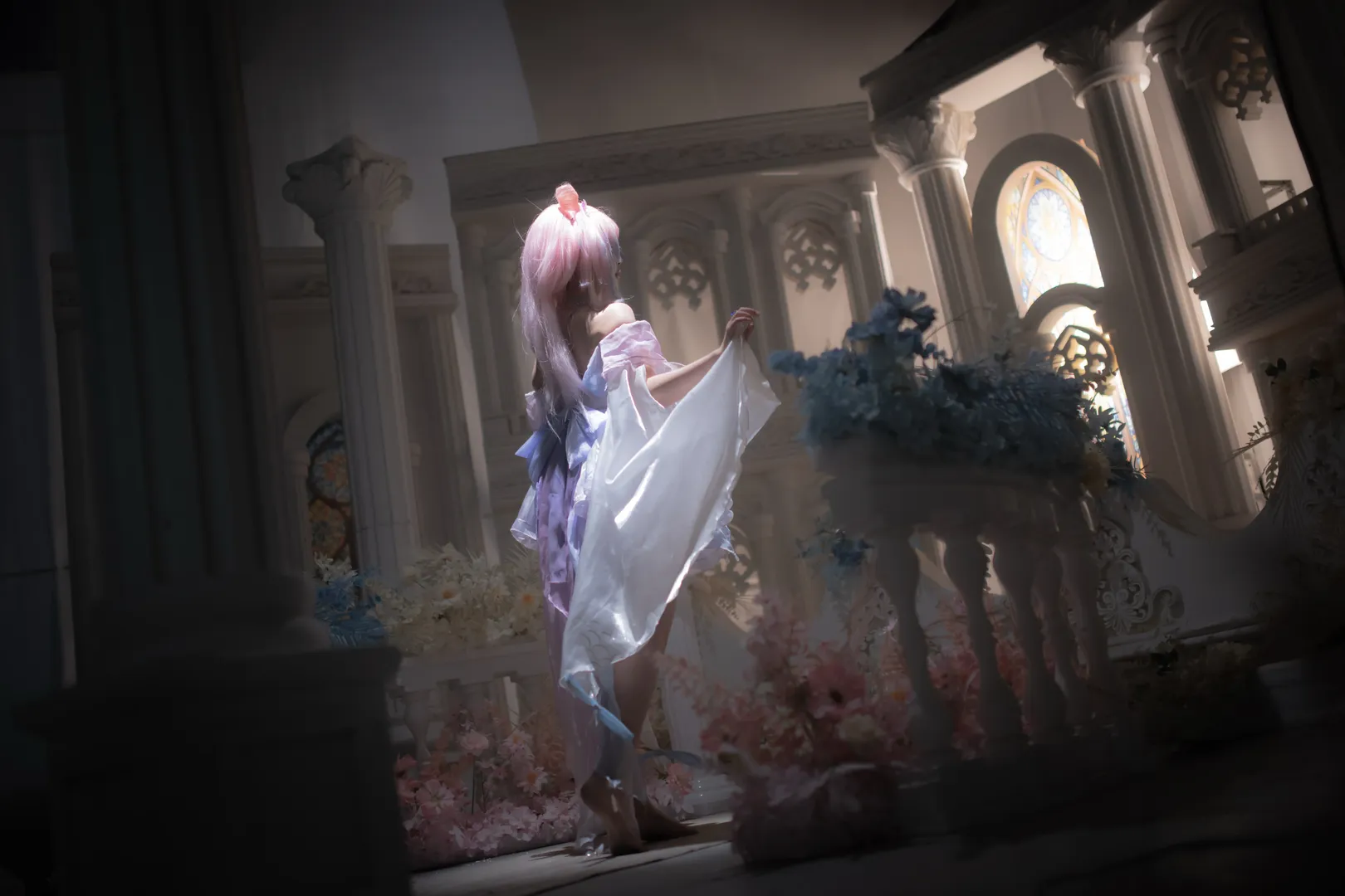 原神, 二次元摄影, 珊瑚宫心海cos, cosplay正片, 教堂氛围写真 - 第8张