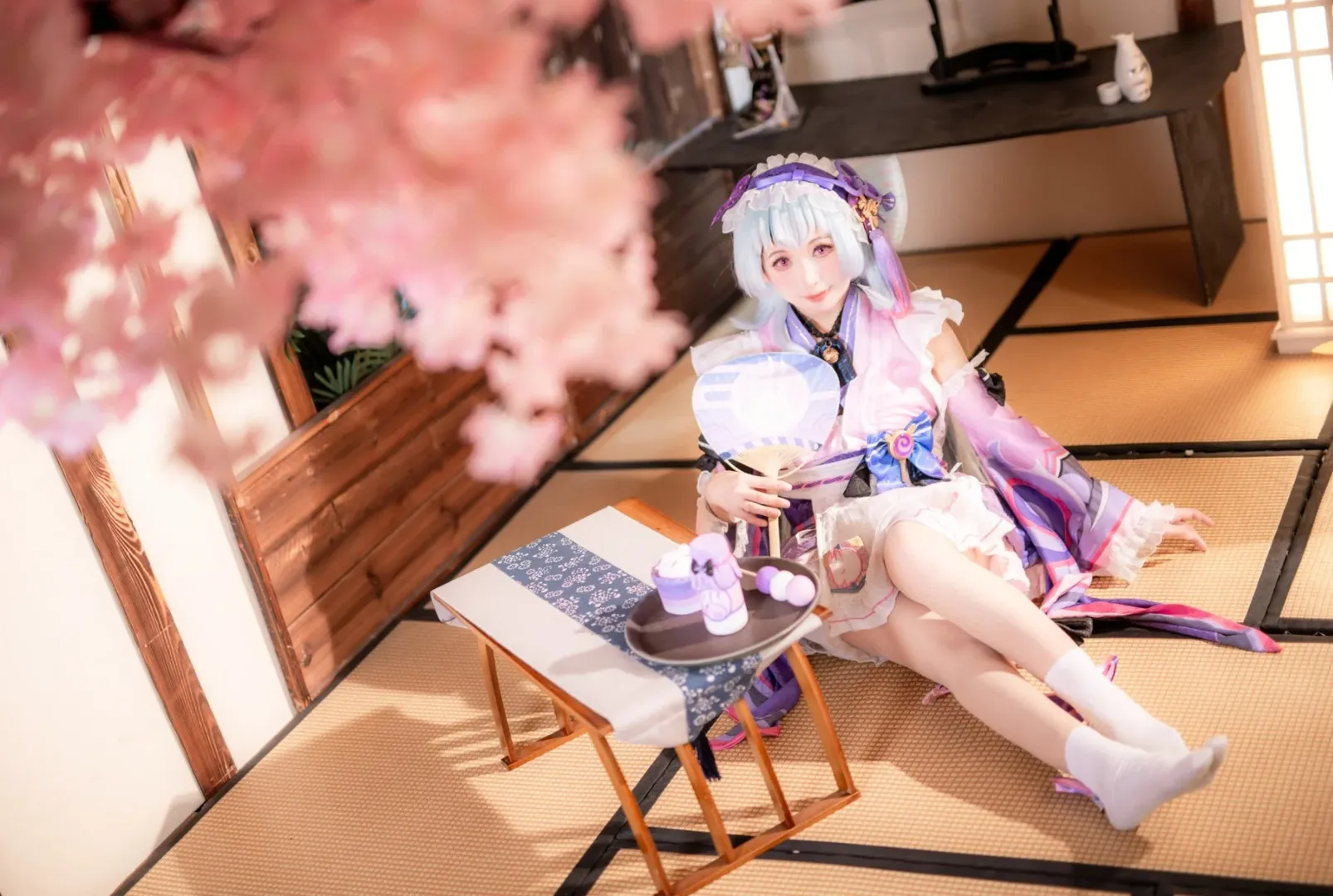 原神, 二次元摄影, 和风写真, 梦见月瑞希cos, 青岛cosplay