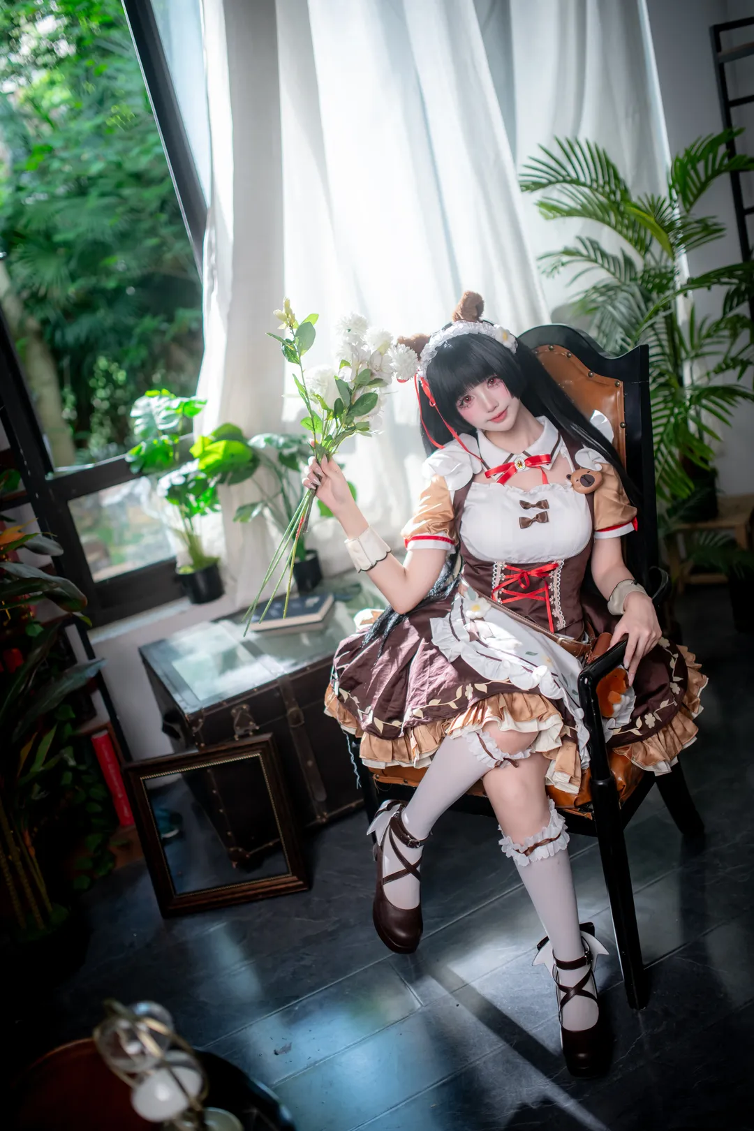 鸣潮, 二次元摄影, 女仆装, 千咲cos, cosplay正片 - 第1张