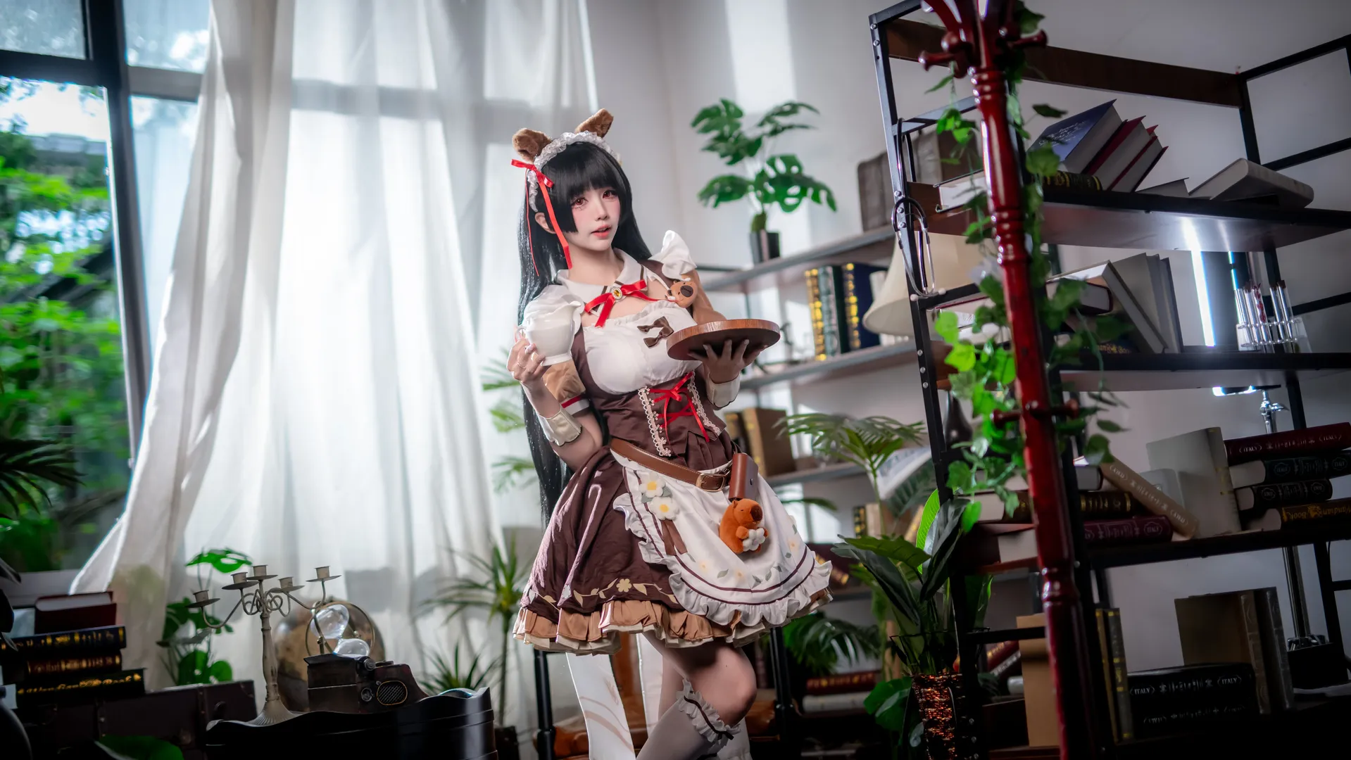 鸣潮, 二次元摄影, 女仆装, 千咲cos, cosplay正片 - 第3张