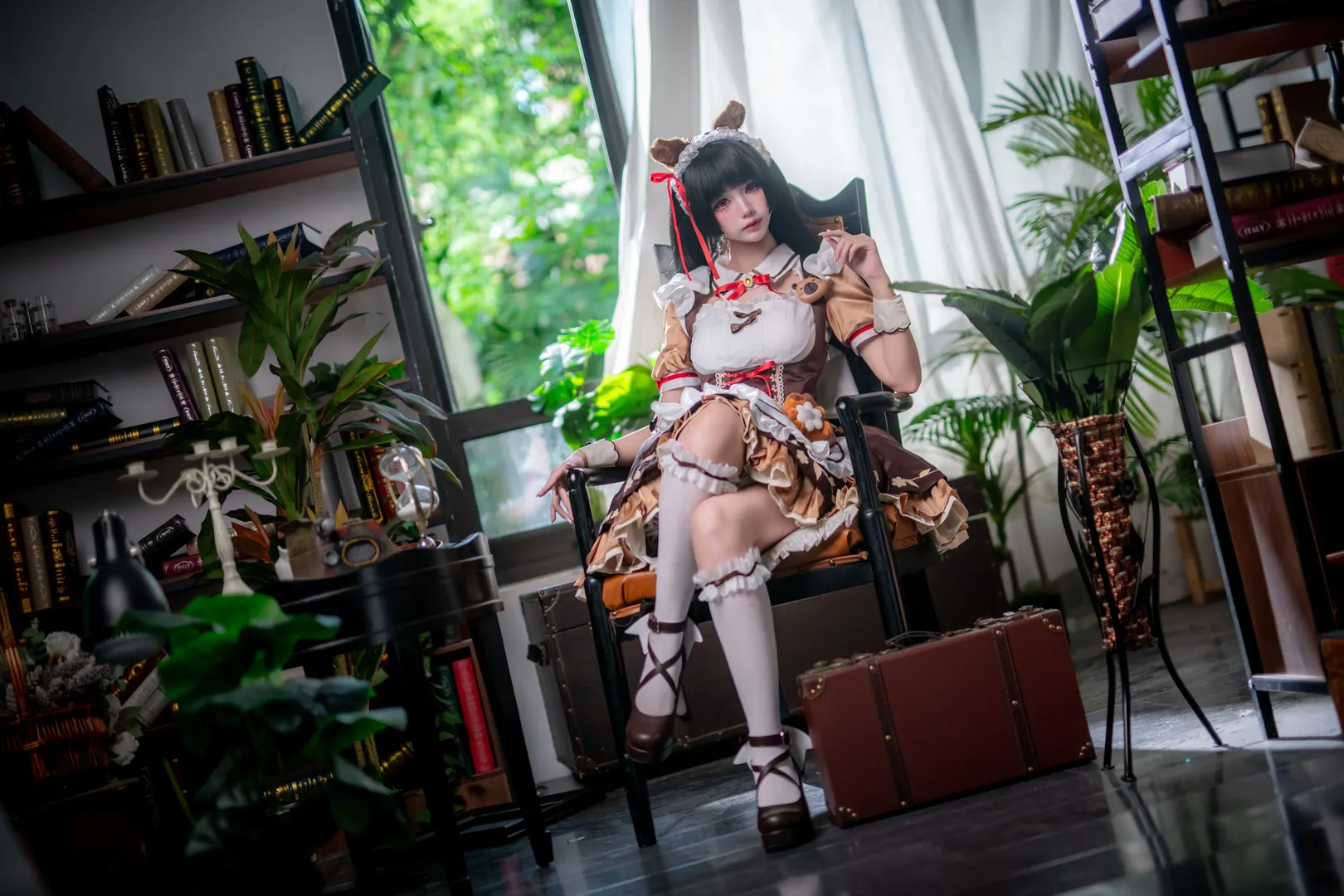 鸣潮, 二次元摄影, 女仆装, 千咲cos, cosplay正片 - 第5张