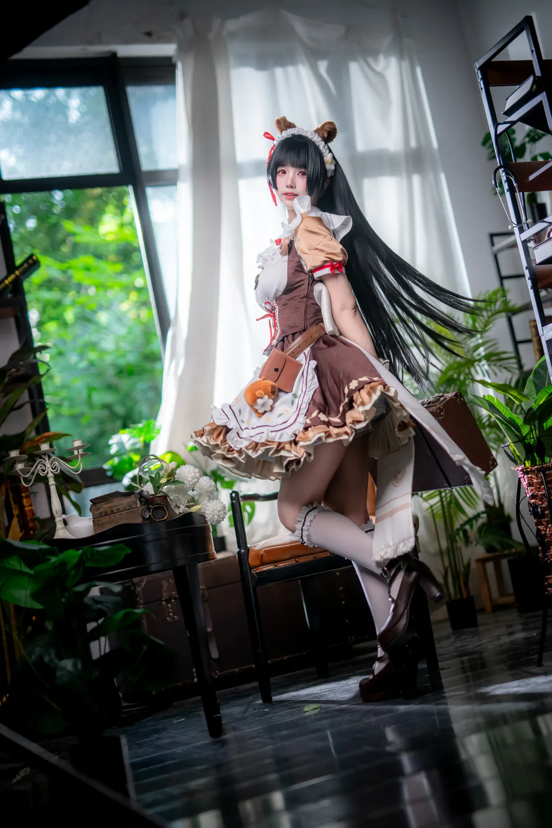 鸣潮, 二次元摄影, 女仆装, 千咲cos, cosplay正片