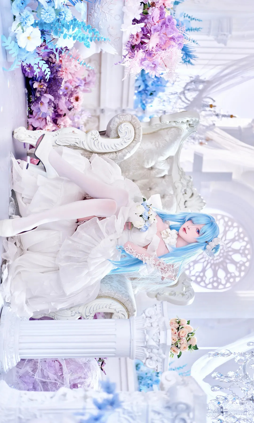 碧蓝航线, 花嫁cos, 雅努斯cos, 白丝摄影, 二次元唯美 - 第6张