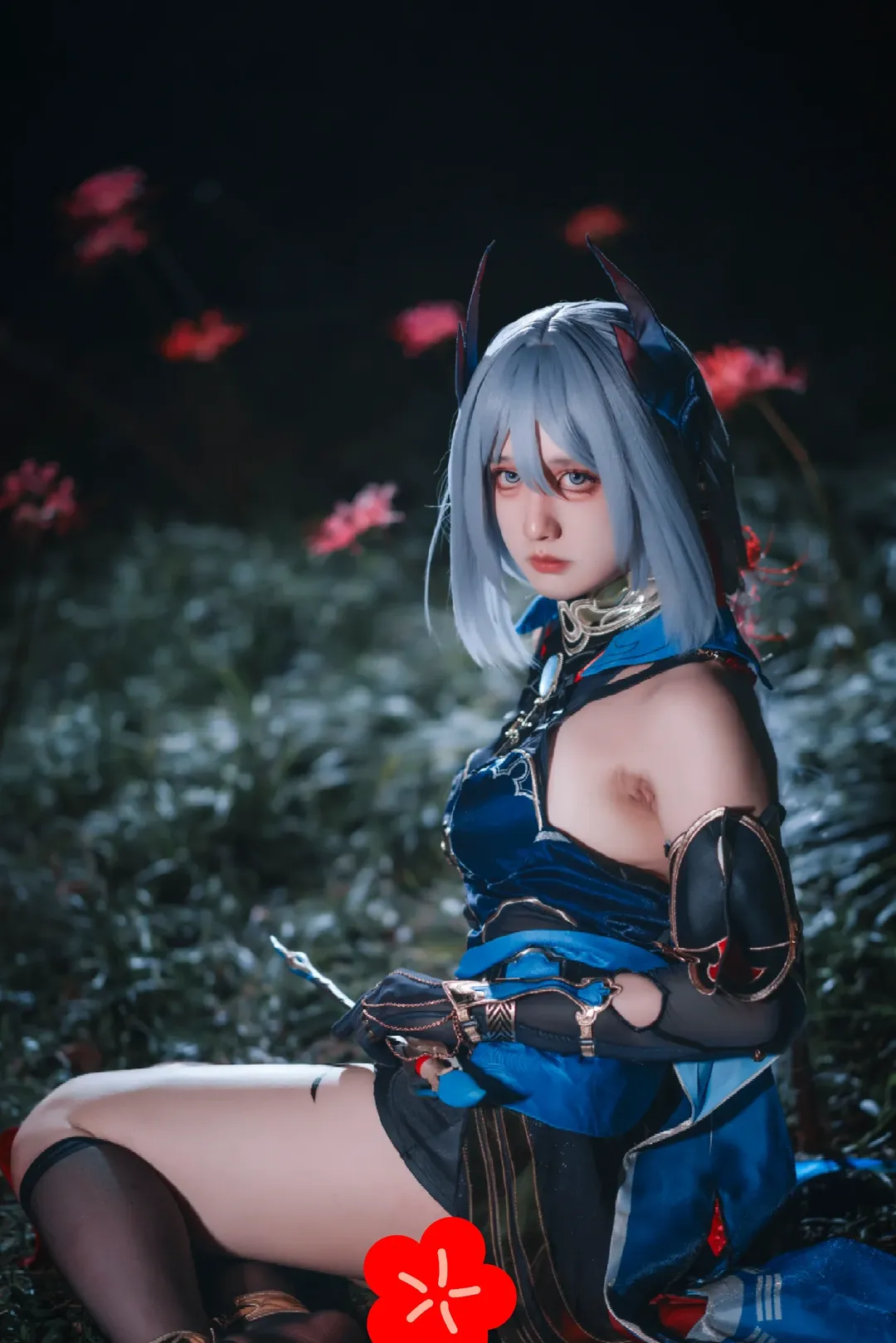 崩壊：スターレイル, 雰囲気のある写真, 夜景コスプレ, 黒タイツ コーデ, 寒鴉コスプレ - 11枚目