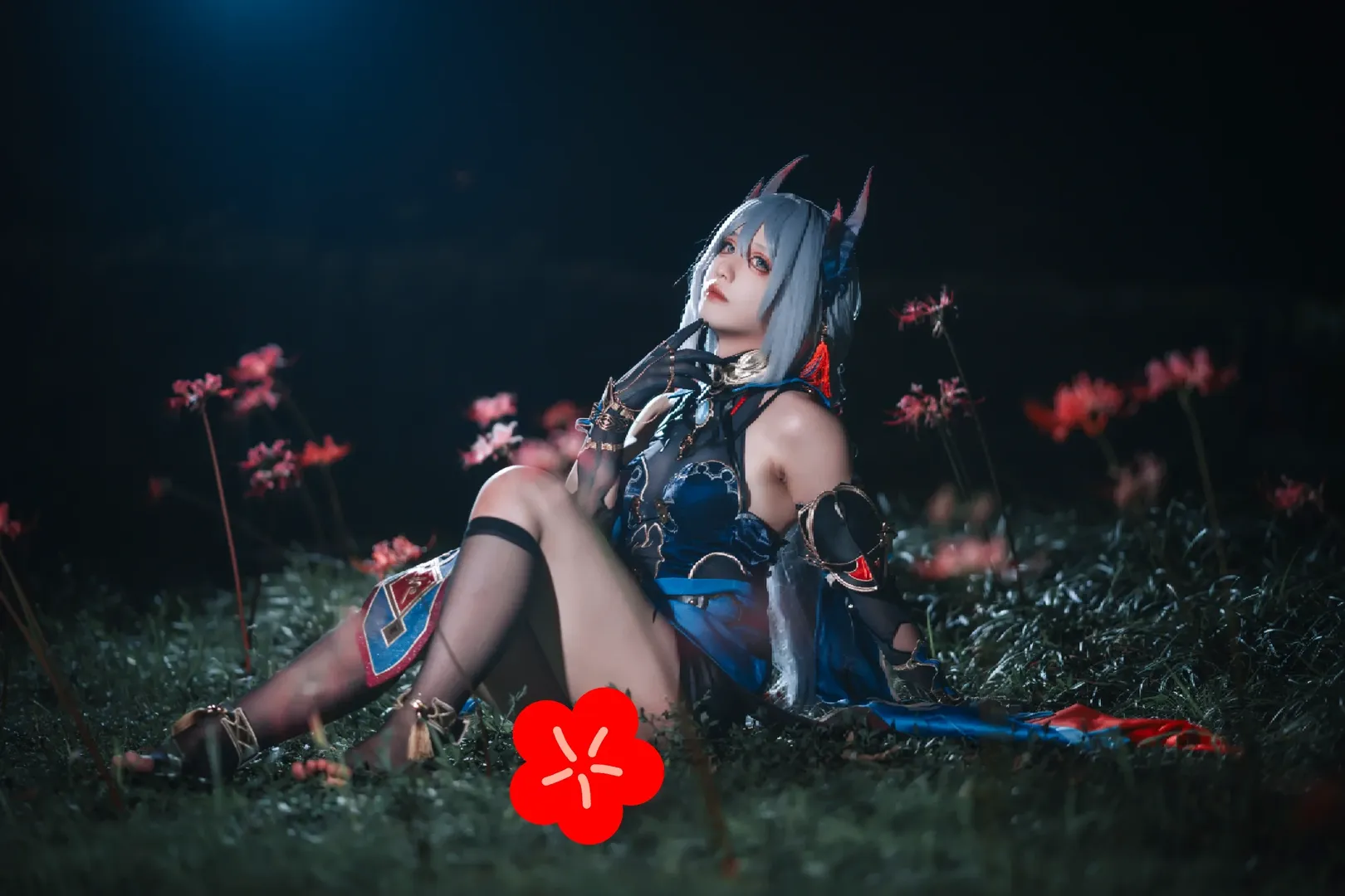 崩壊：スターレイル, 雰囲気のある写真, 夜景コスプレ, 黒タイツ コーデ, 寒鴉コスプレ - 3枚目