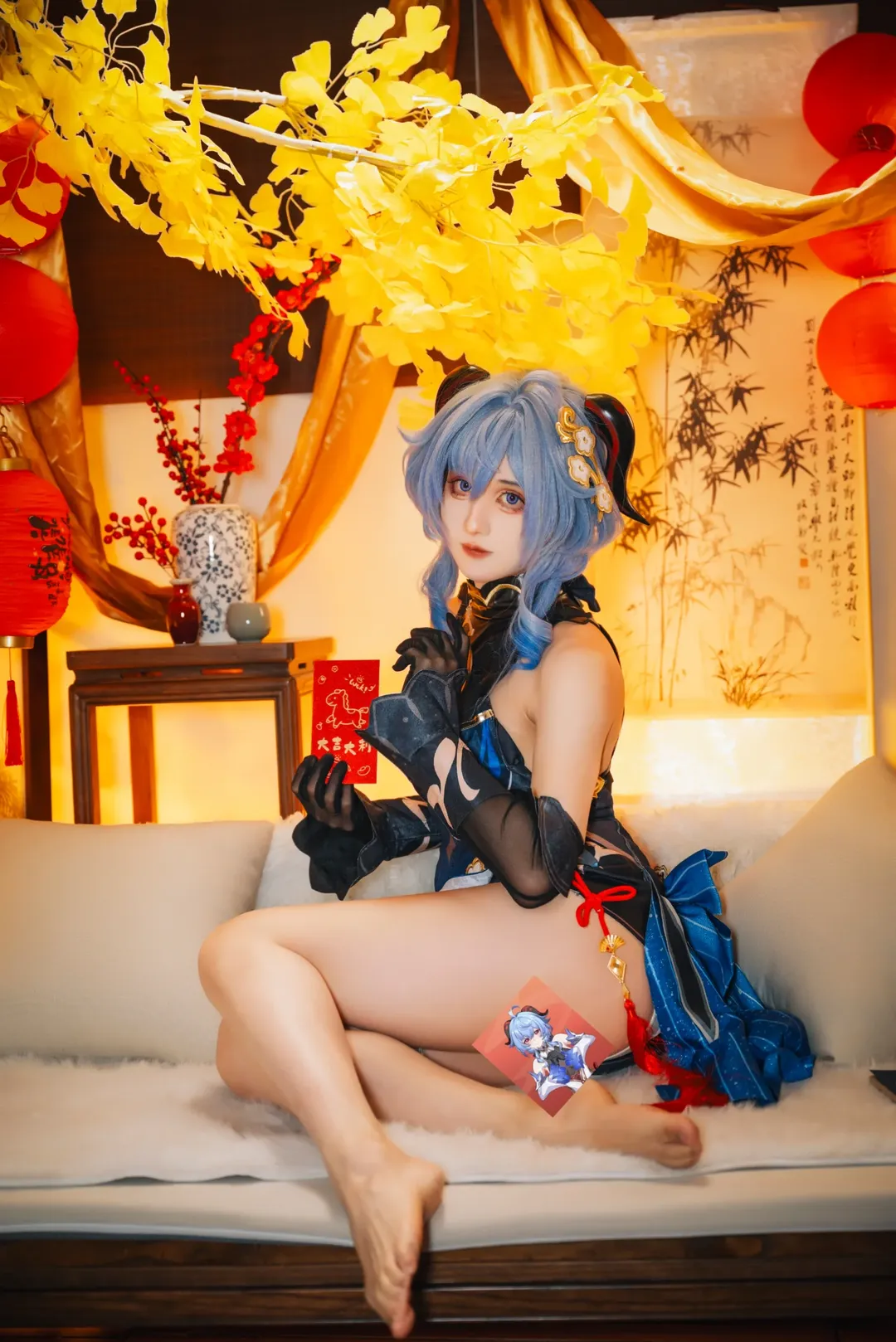 原神, 甘雨cos, cosplay, 海灯节, 新春cos - 第2张