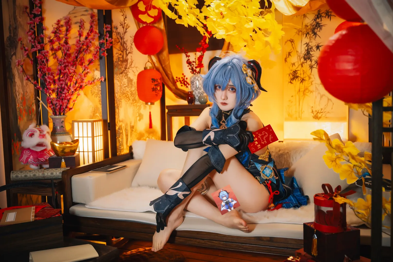 原神, 甘雨cos, cosplay, 海灯节, 新春cos - 第3张