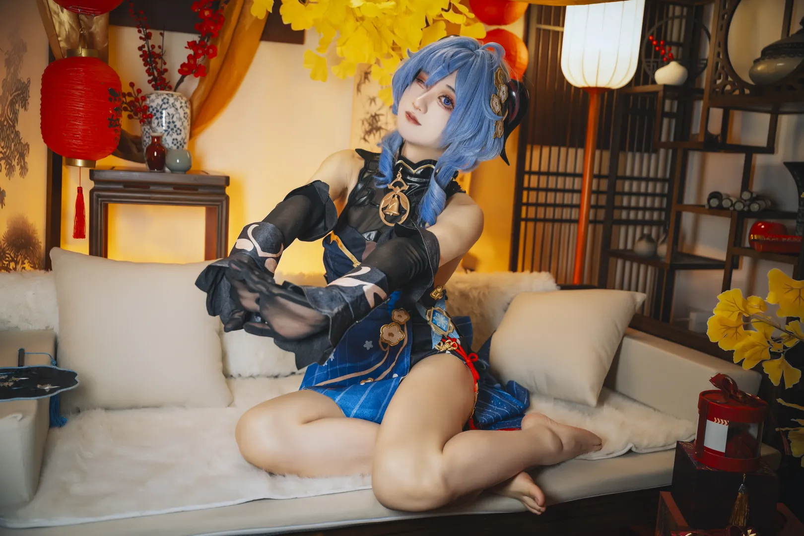 原神, 甘雨cos, cosplay, 海灯节, 新春cos - 第4张