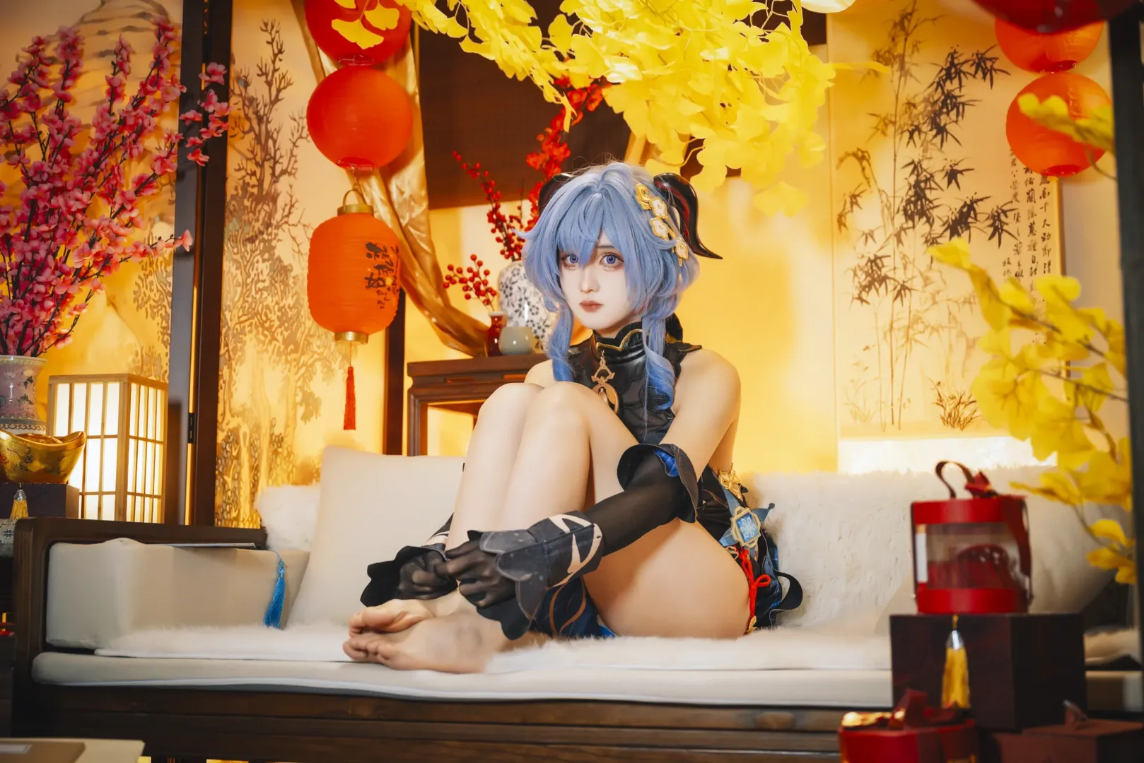 原神, 甘雨cos, 角色扮演摄影, 国风二次元, 元宵节cosplay - 第16张
