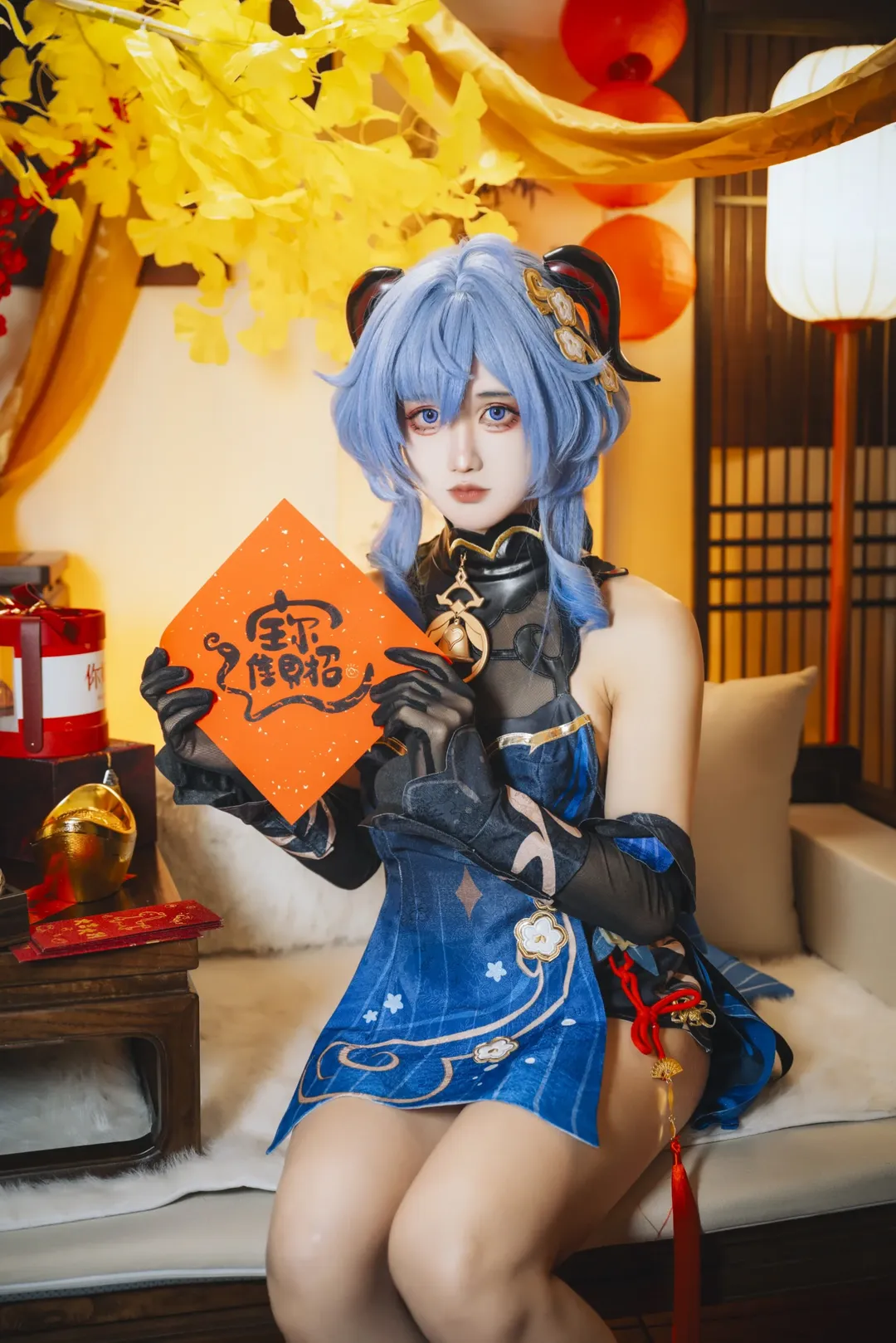 原神, 甘雨cos, 角色扮演摄影, 国风二次元, 元宵节cosplay