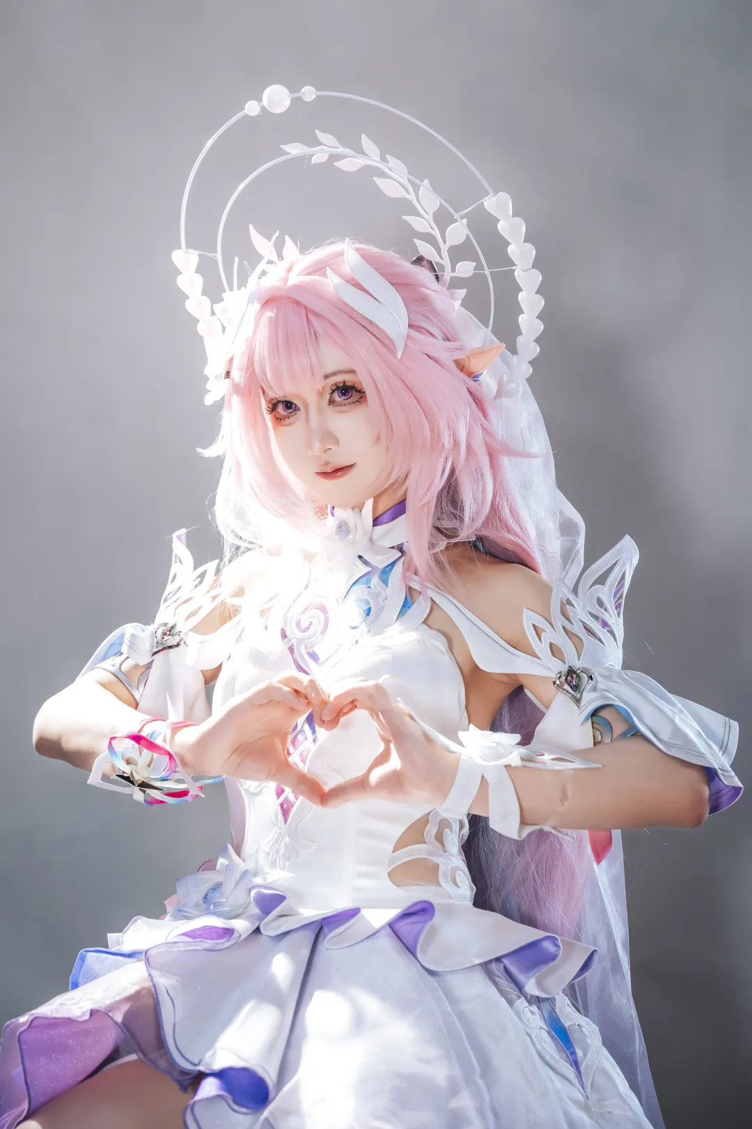 二次元攝影, 昔漣cos, 崩壞星穹鐵道, cosplay試妝, 粉色假髮造型 - 第2張