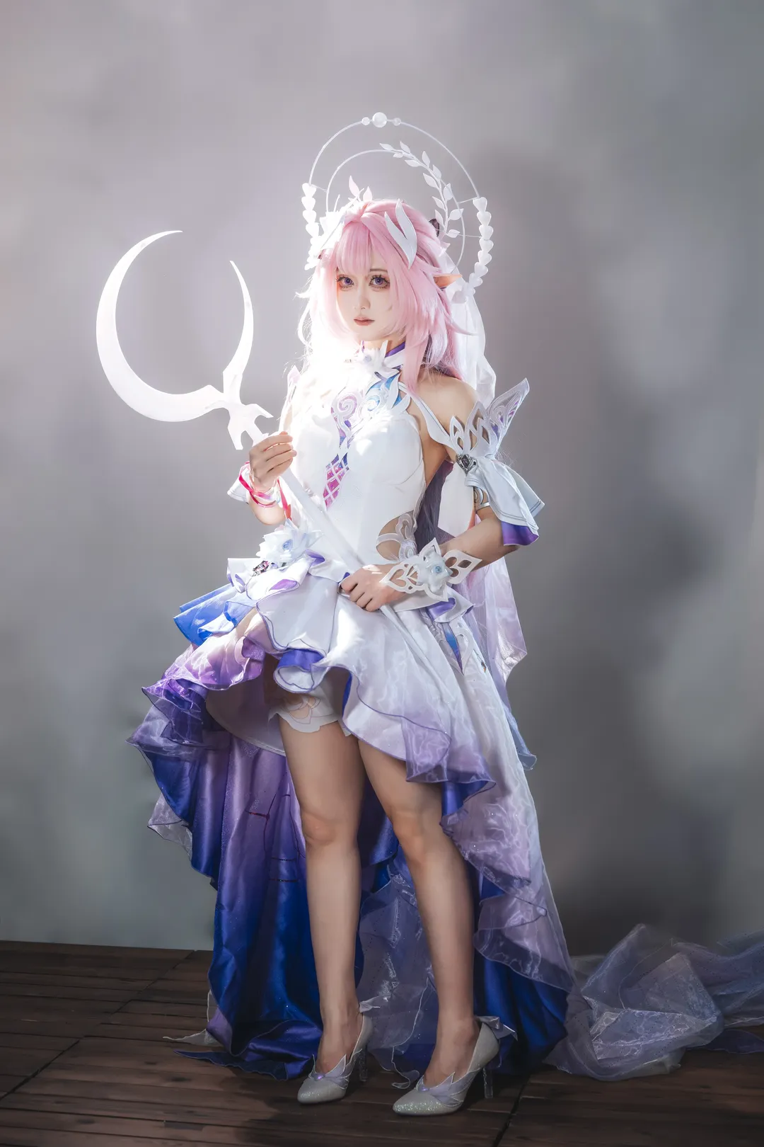 二次元撮影, キュレネ コスプレ, 崩壊：スターレイル, コスプレ試装, ピンクウィッグスタイル