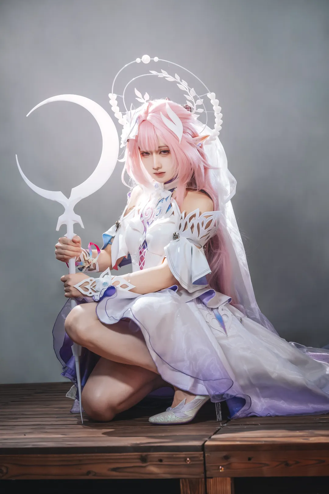 二次元攝影, 昔漣cos, 崩壞星穹鐵道, cosplay試妝, 粉色假髮造型 - 第5張