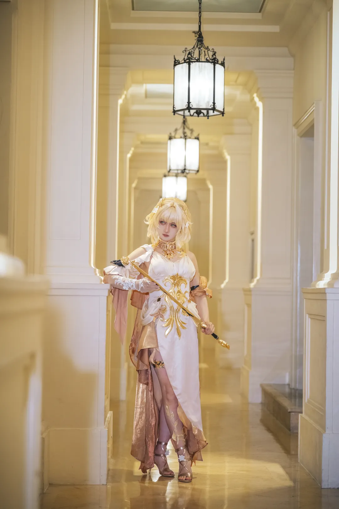 阿格莱雅cos, 崩坏星穹铁道, cosplay摄影, 古典风cos, 阿格莱雅服装 - 第1张