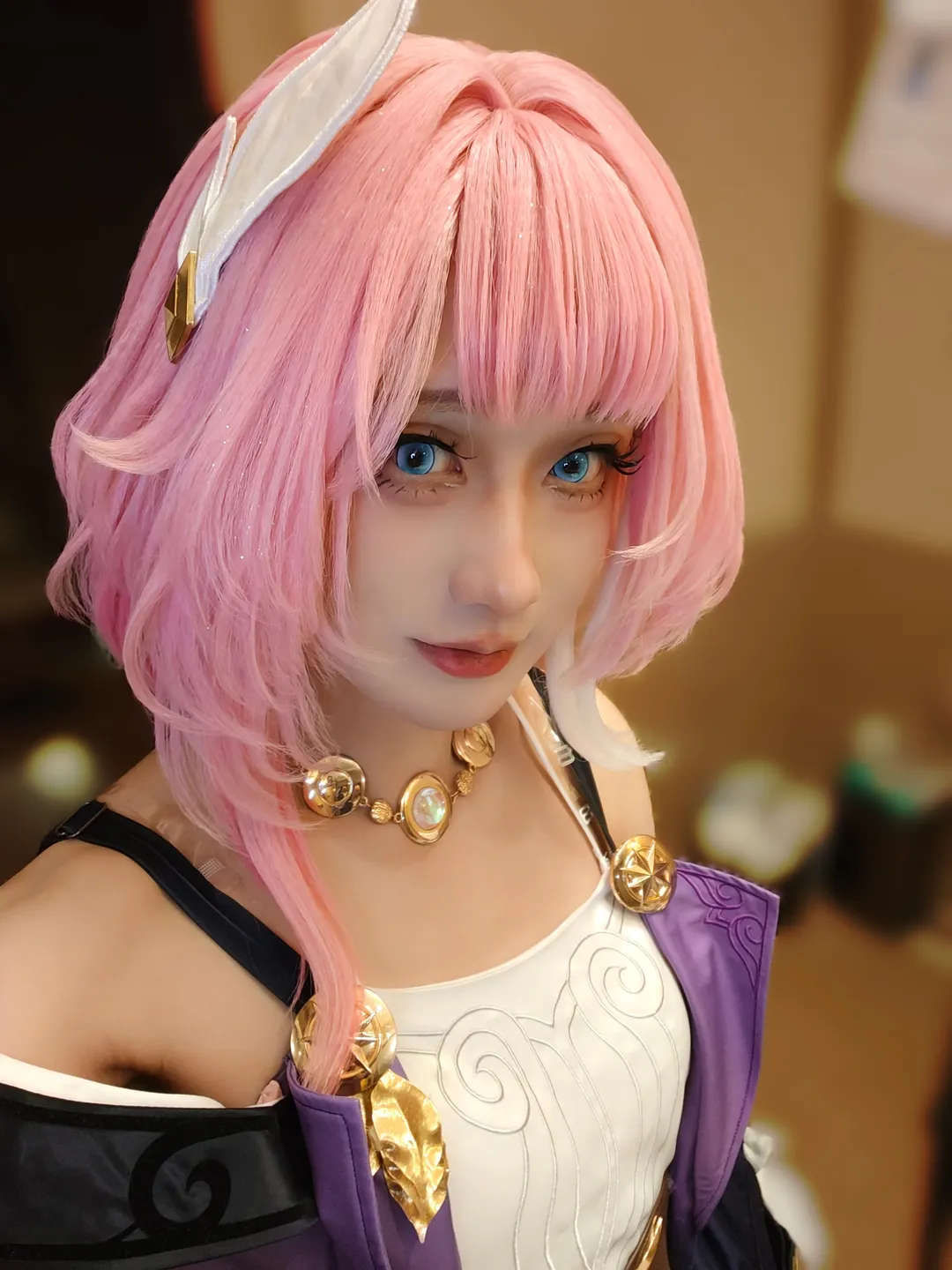 昔涟cos, 崩坏星穹铁道, 漫展返图, 二次元日常, 粉发cosplay