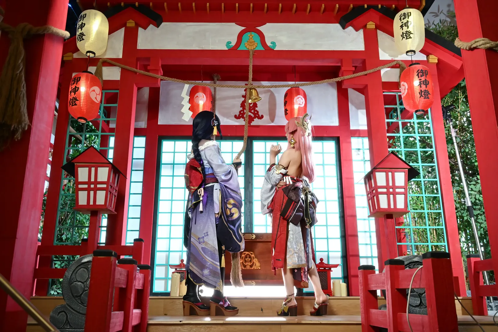 原神, 八重神子 コスプレ, 鳴神組, コスプレ撮影, 雷電将軍コスプレ - 5枚目