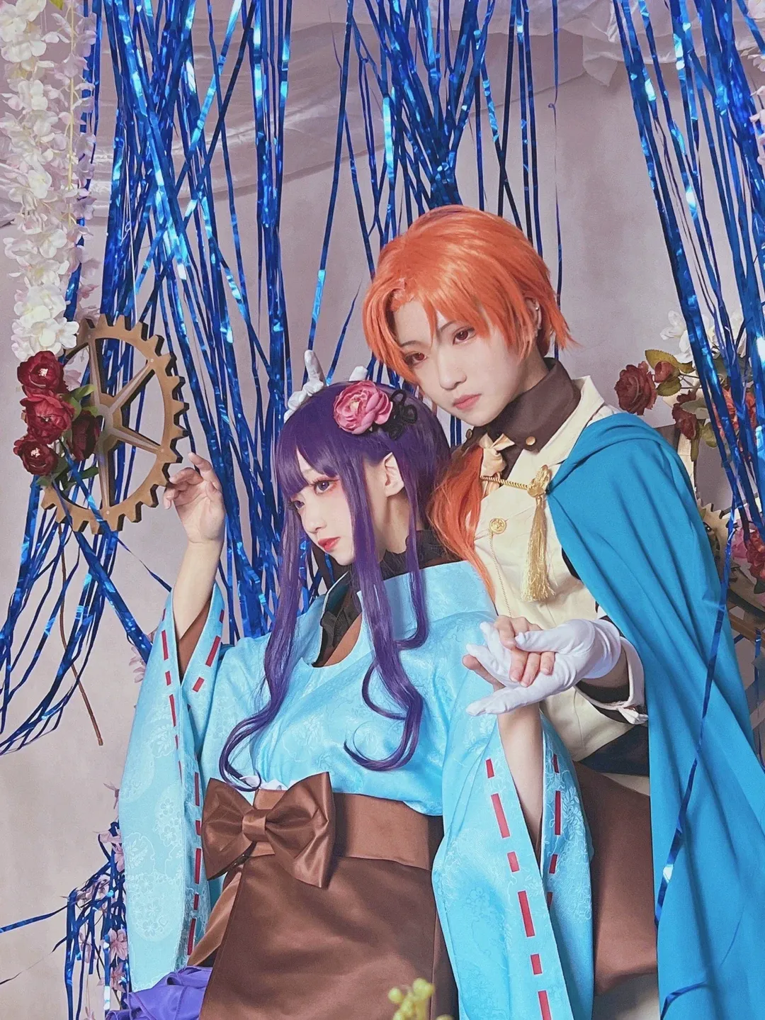 和风摄影, 双人cosplay, 苍井茜cos, 地缚少年花子君, 赤根葵cos - 第1张