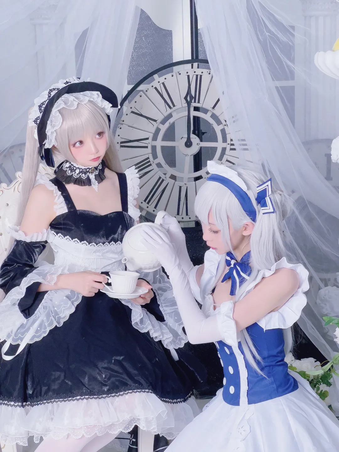 碧蓝航线, 女仆装cos, 双人cosplay, 小可畏cos, 小贝法cos - 第2张