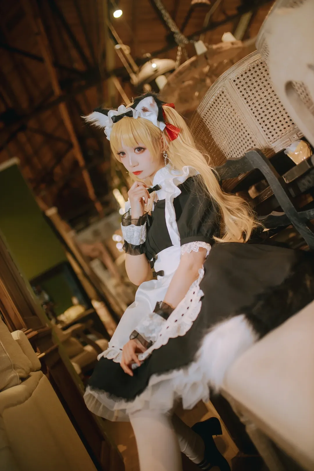 cosplay, Fate/Grand Order, 女僕裝, 獸耳娘, 艾蕾什基伽爾cos
