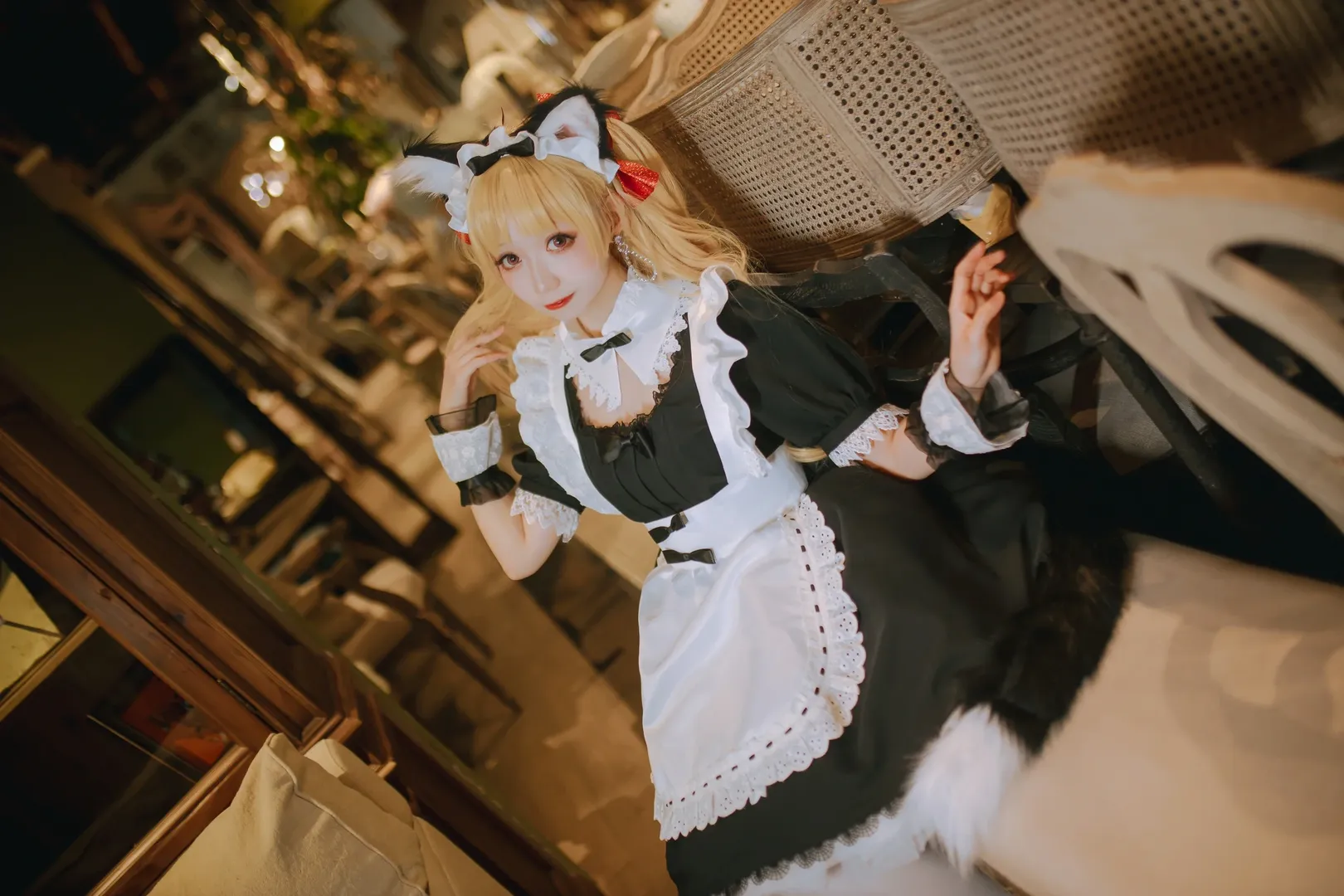 cosplay, Fate/Grand Order, 女仆装, 兽耳娘, 艾蕾什基伽尔cos - 第3张