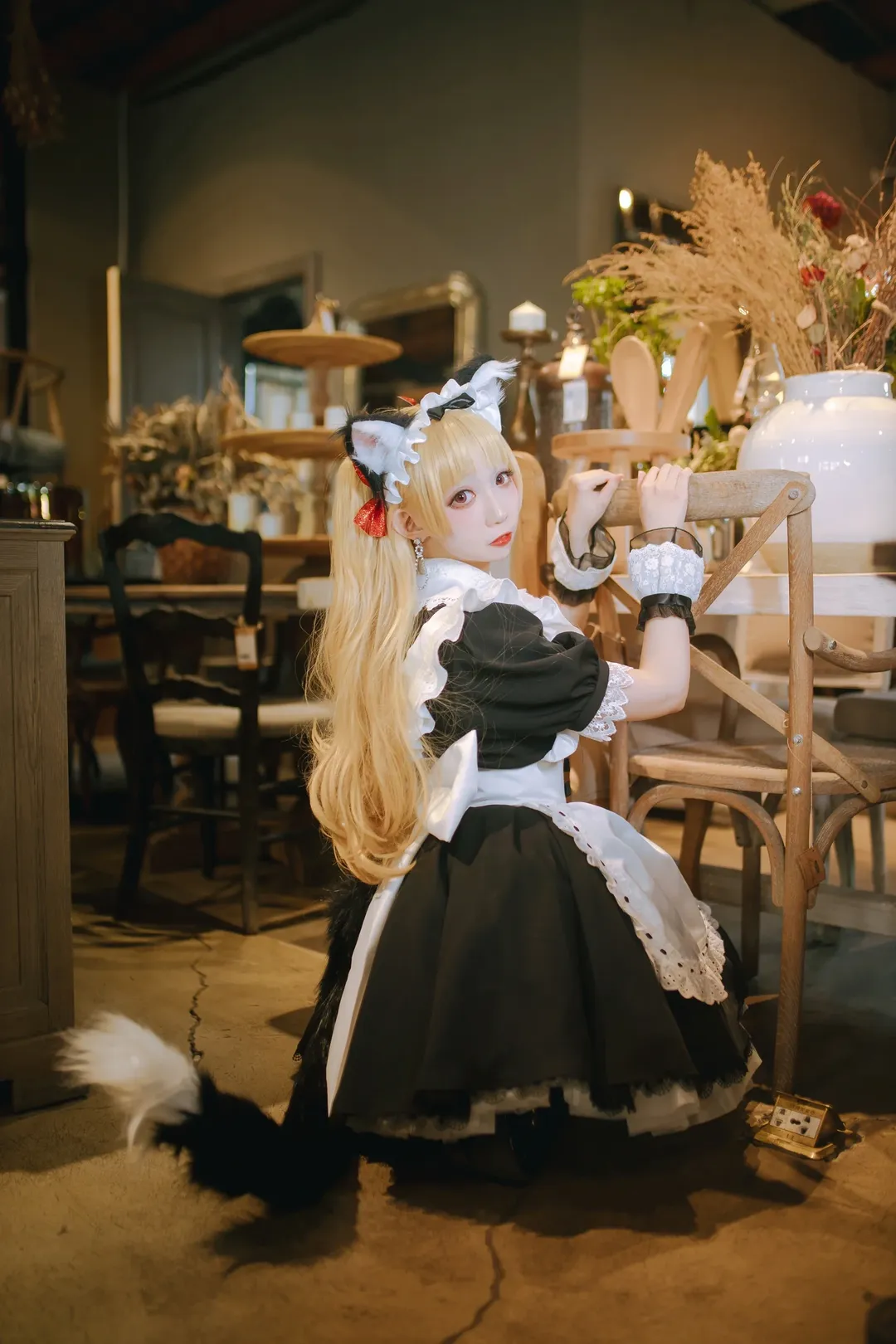 cosplay, Fate/Grand Order, 女仆装, 兽耳娘, 艾蕾什基伽尔cos - 第4张