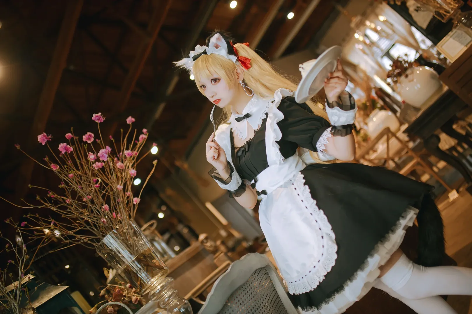 cosplay, Fate/Grand Order, 女仆装, 兽耳娘, 艾蕾什基伽尔cos - 第5张