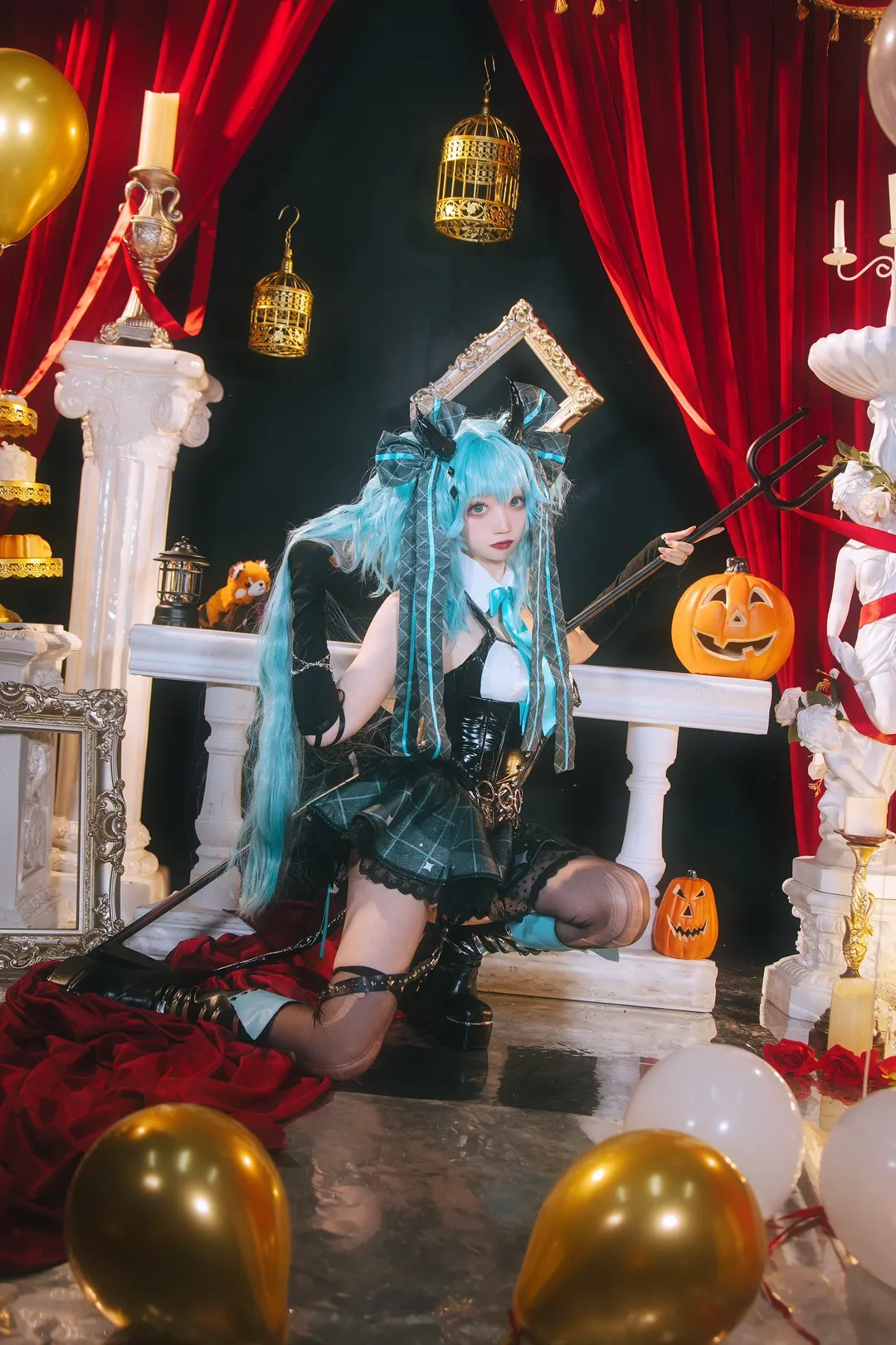 初音未来, 初音未来cos, cosplay摄影, 万圣节cosplay, 哥特风少女 - 第3张