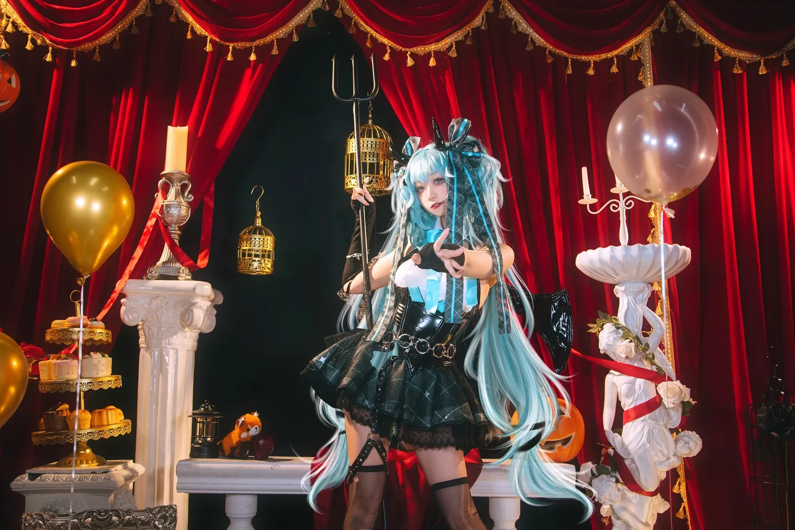 初音未来, 初音未来cos, cosplay摄影, 万圣节cosplay, 哥特风少女 - 第5张