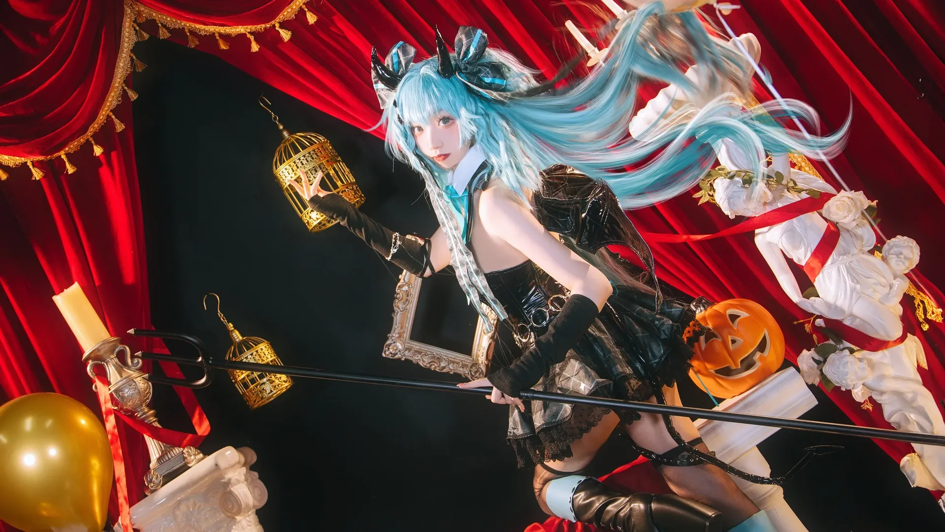 初音未来, 初音未来cos, cosplay摄影, 万圣节cosplay, 哥特风少女 - 第6张