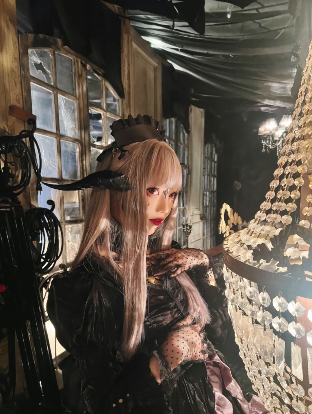 ゴシック・ロリータ, 竜娘コスプレ, ファイナルファンタジーXIV, 自作小道具, アウラ族魔女コスプレ - 2枚目