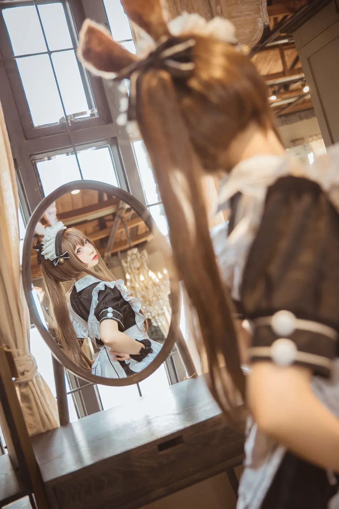 明日方舟, 阿米娅cos, cosplay摄影, 女仆装cos, 兔耳娘 - 第3张