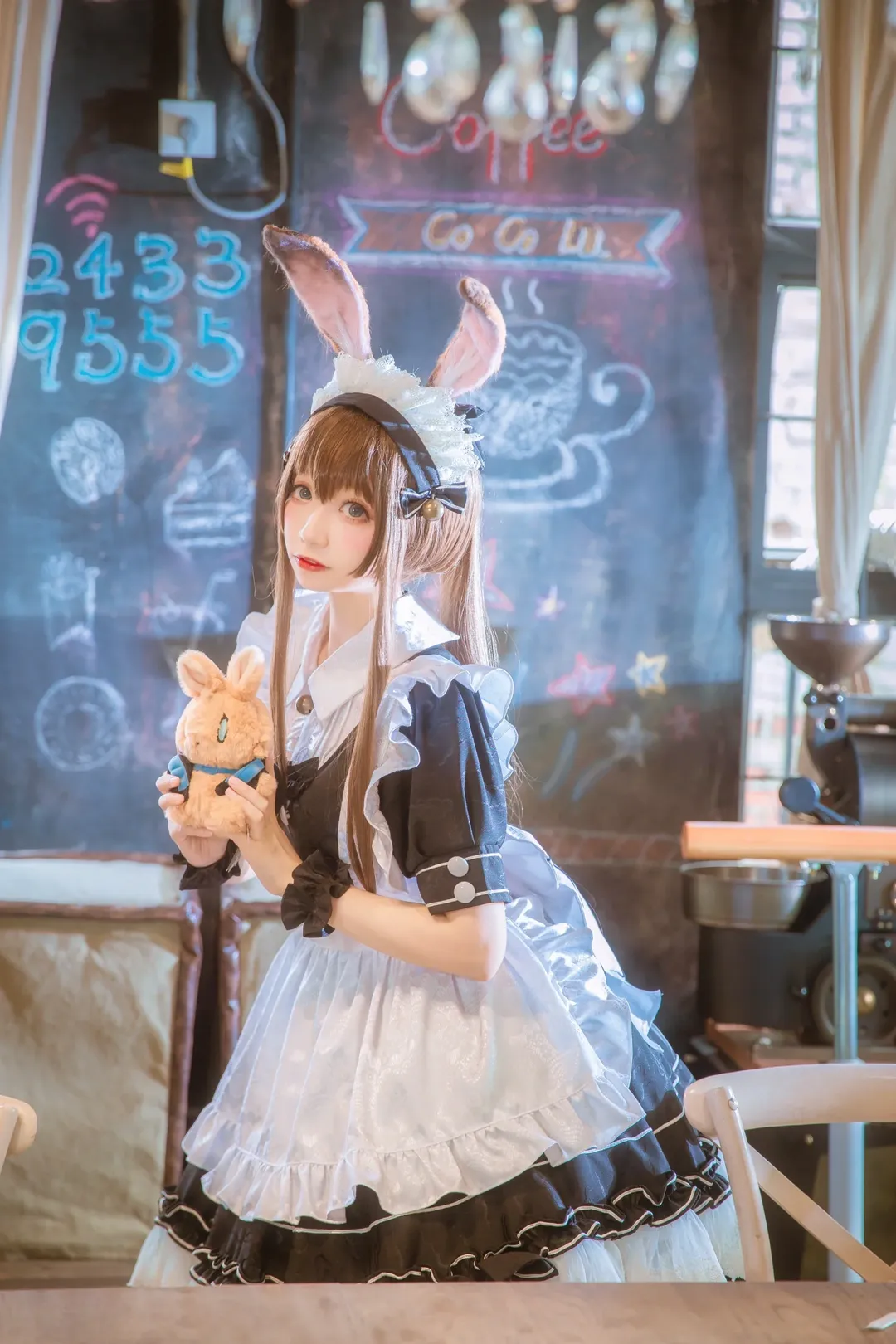 明日方舟, 阿米娅cos, cosplay摄影, 女仆装cos, 兔耳娘 - 第4张