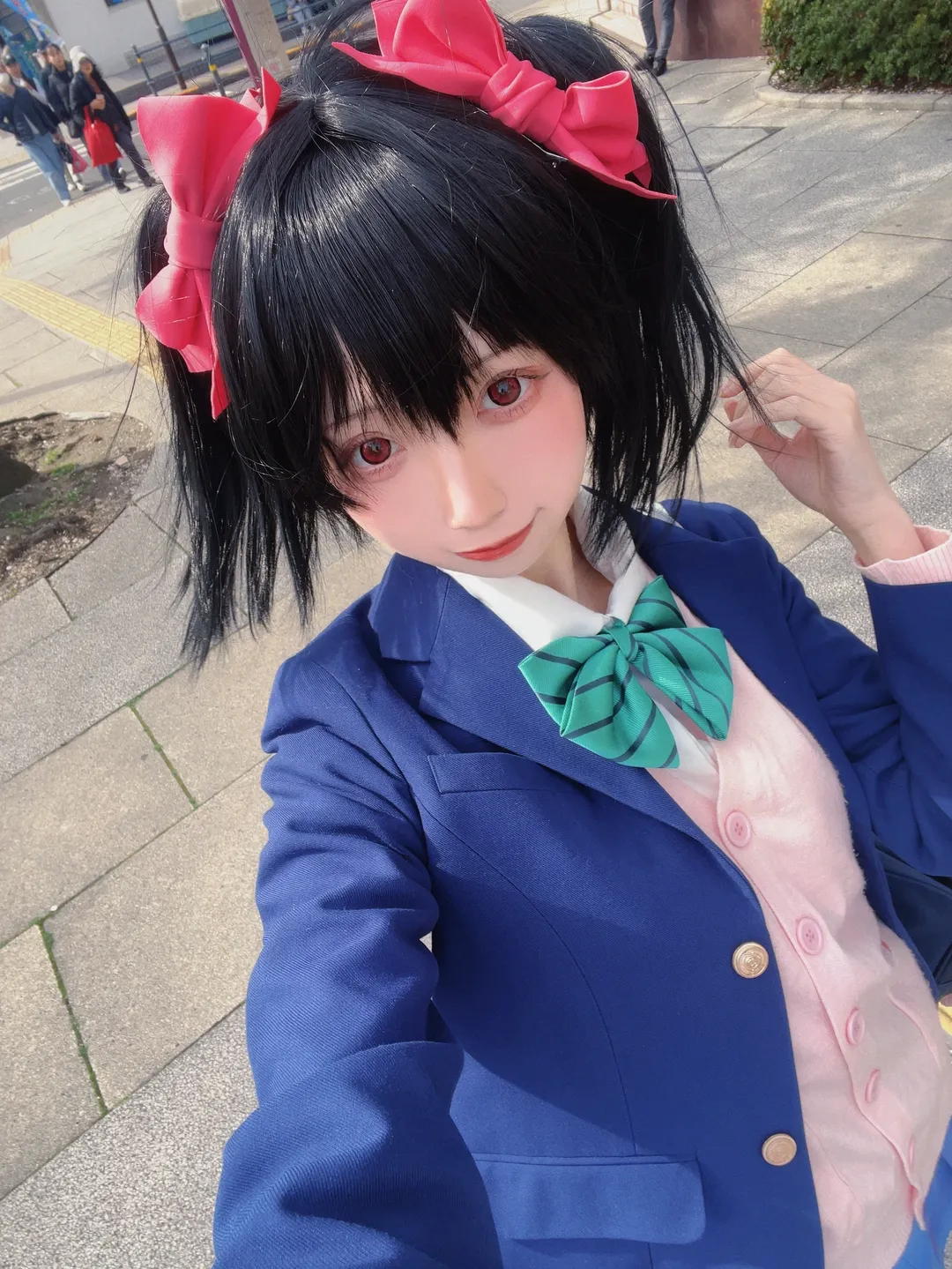 JK制服, LoveLive, 樱花外景, 矢泽妮可cos, 校园偶像 - 第1张