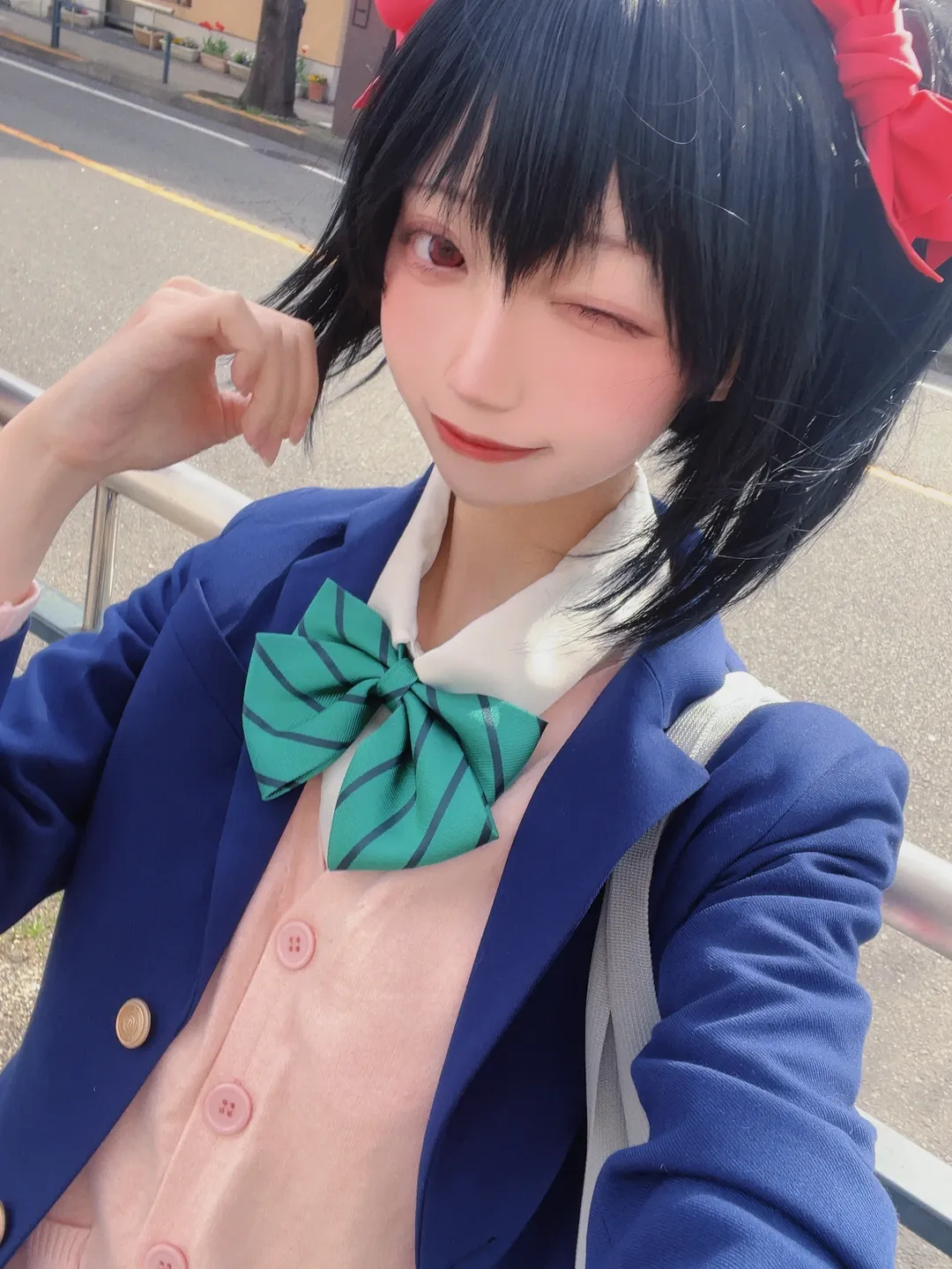 JK制服, LoveLive, 樱花外景, 矢泽妮可cos, 校园偶像 - 第2张