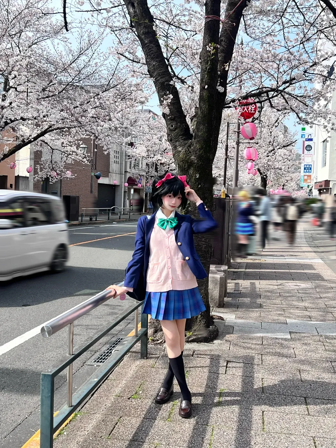 JK制服, LoveLive, 樱花外景, 矢泽妮可cos, 校园偶像 - 第5张