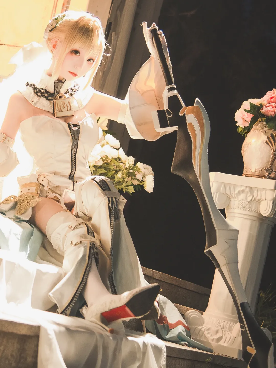 角色扮演, Fate/Grand Order, Cosplay摄影, 尼禄花嫁cos, 实景外拍 - 第10张