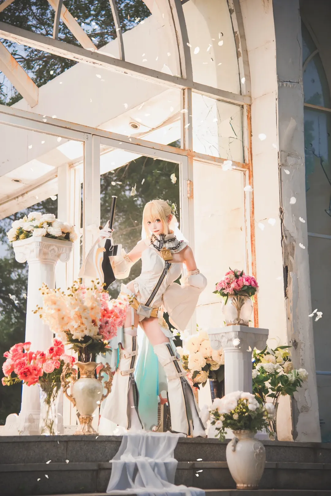 角色扮演, Fate/Grand Order, Cosplay摄影, 尼禄花嫁cos, 实景外拍 - 第12张
