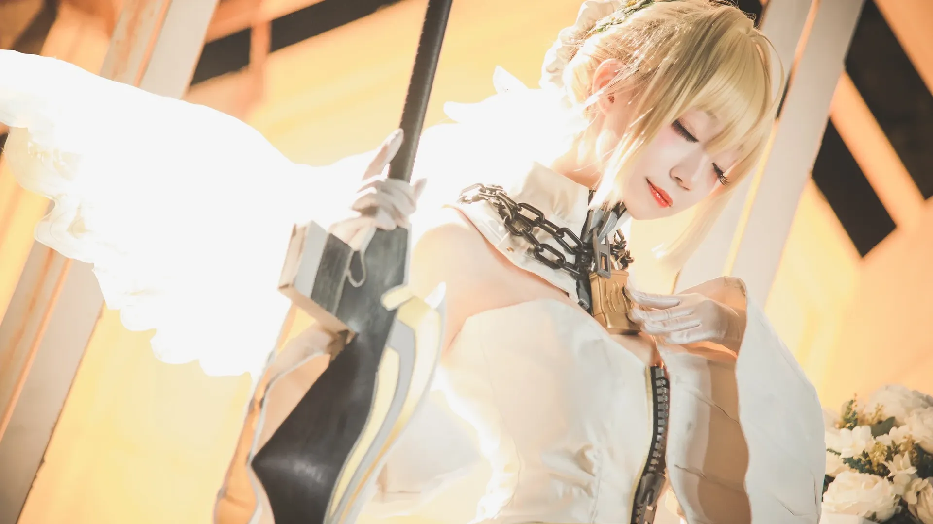 角色扮演, Fate/Grand Order, Cosplay摄影, 尼禄花嫁cos, 实景外拍 - 第13张