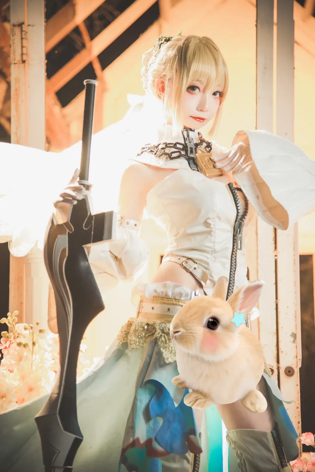 角色扮演, Fate/Grand Order, Cosplay摄影, 尼禄花嫁cos, 实景外拍 - 第2张