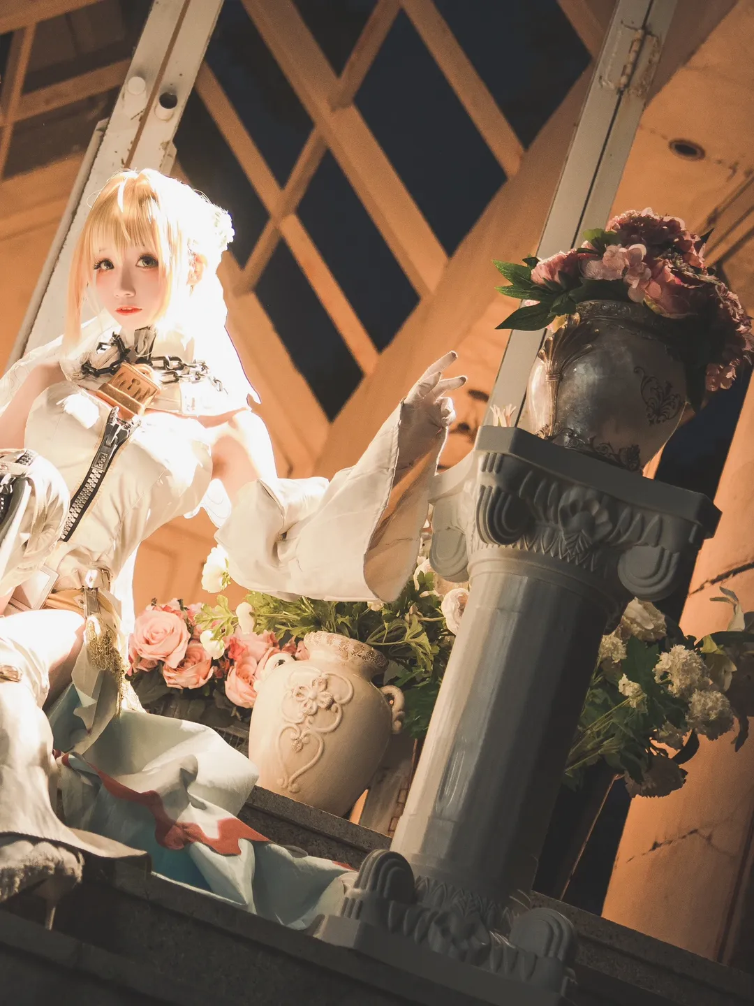 角色扮演, Fate/Grand Order, Cosplay摄影, 尼禄花嫁cos, 实景外拍 - 第4张