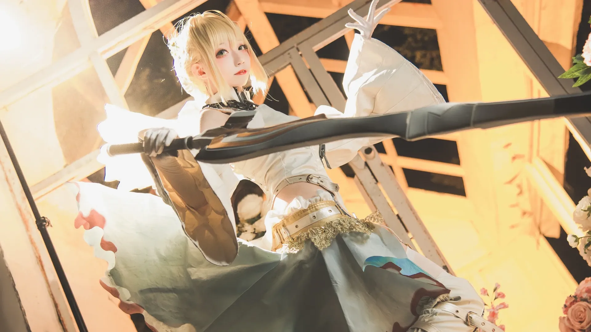 角色扮演, Fate/Grand Order, Cosplay摄影, 尼禄花嫁cos, 实景外拍 - 第8张